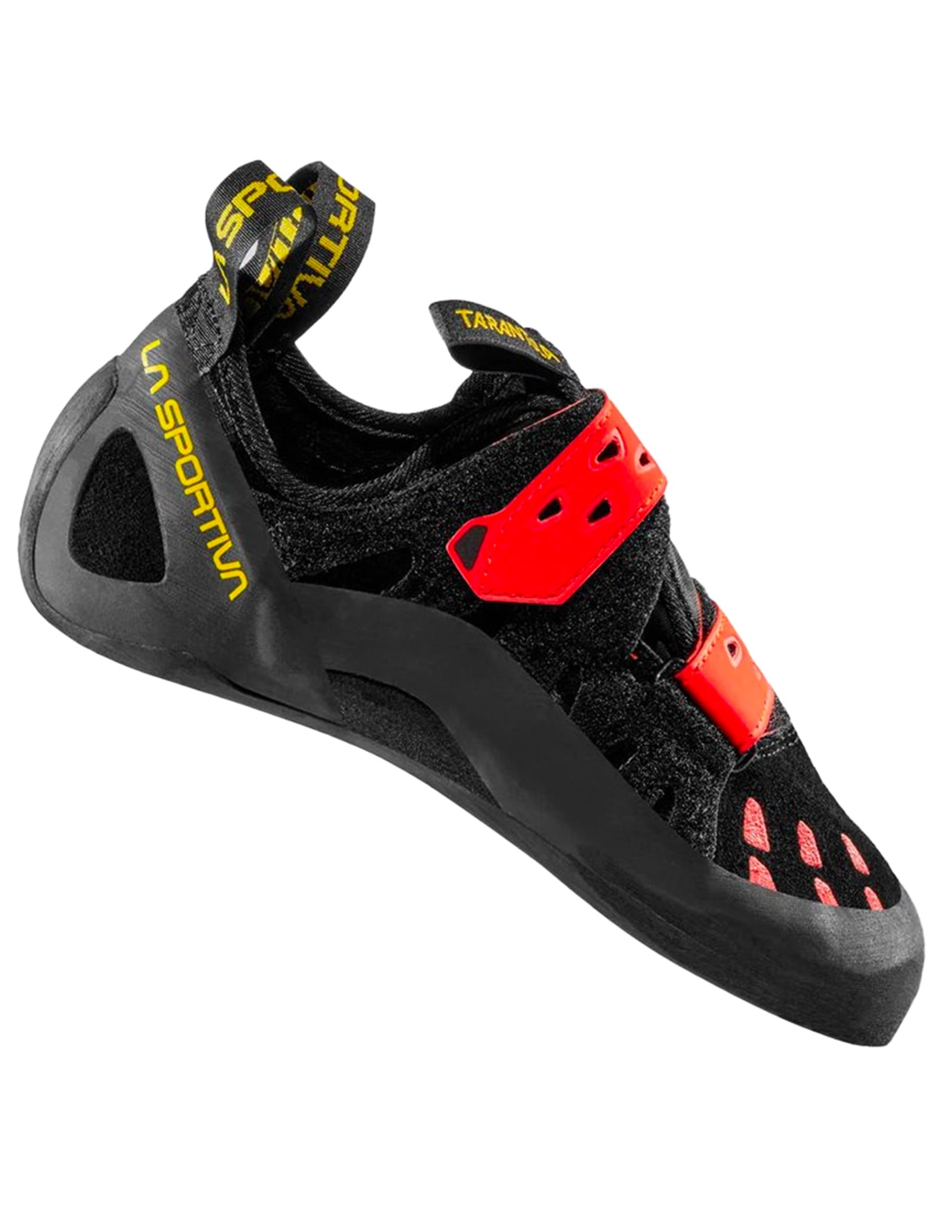 Chaussons d'escalade - Tarantula M Black/Poppy - Taille 39 - Noir