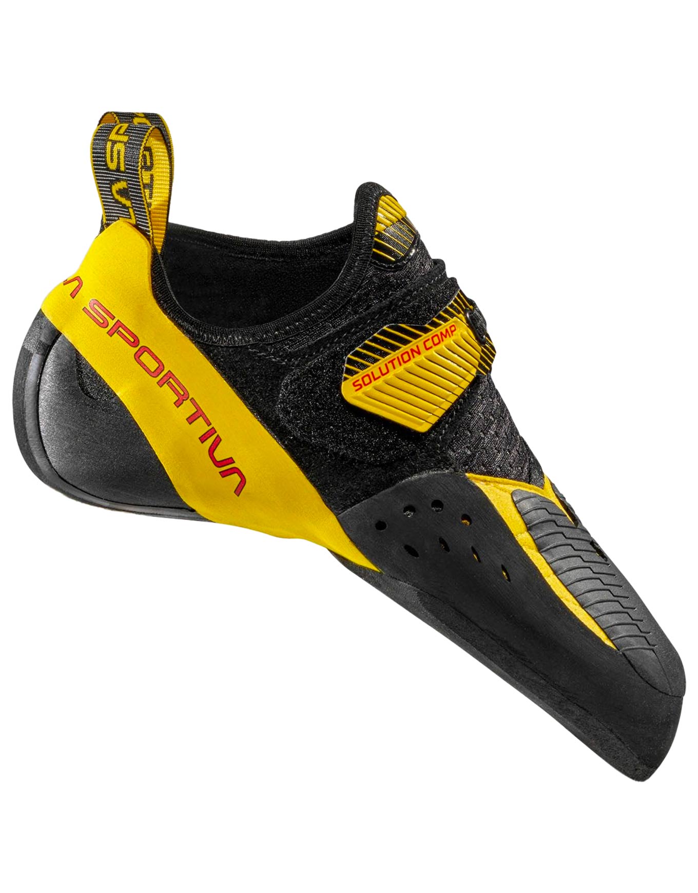 Chaussons d'escalade - Solution Comp Black/Yellow - Taille 45 - Noir