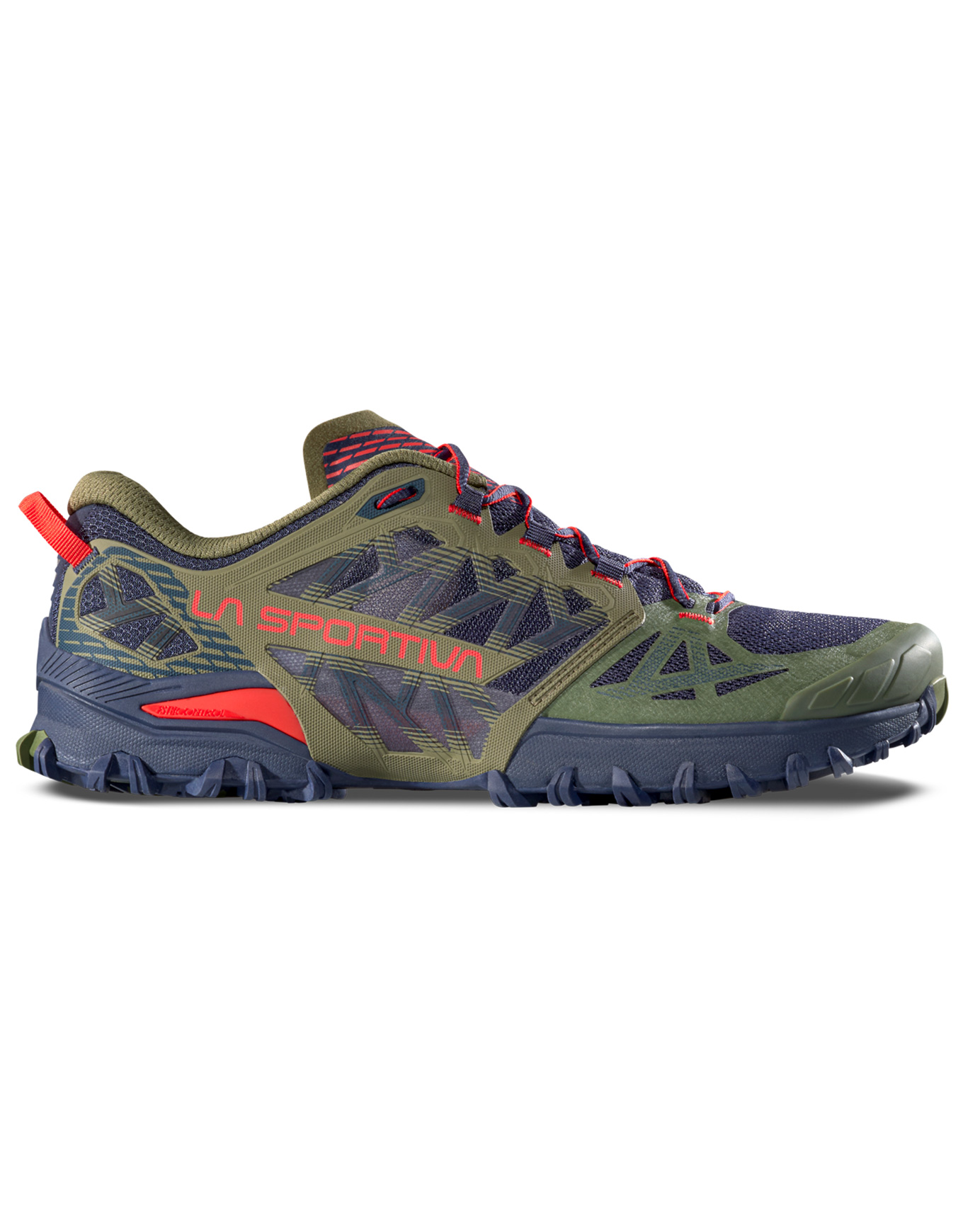 Chaussures de trail - Bushido III Cypress/Mountain Red - Taille 43 - Kaki