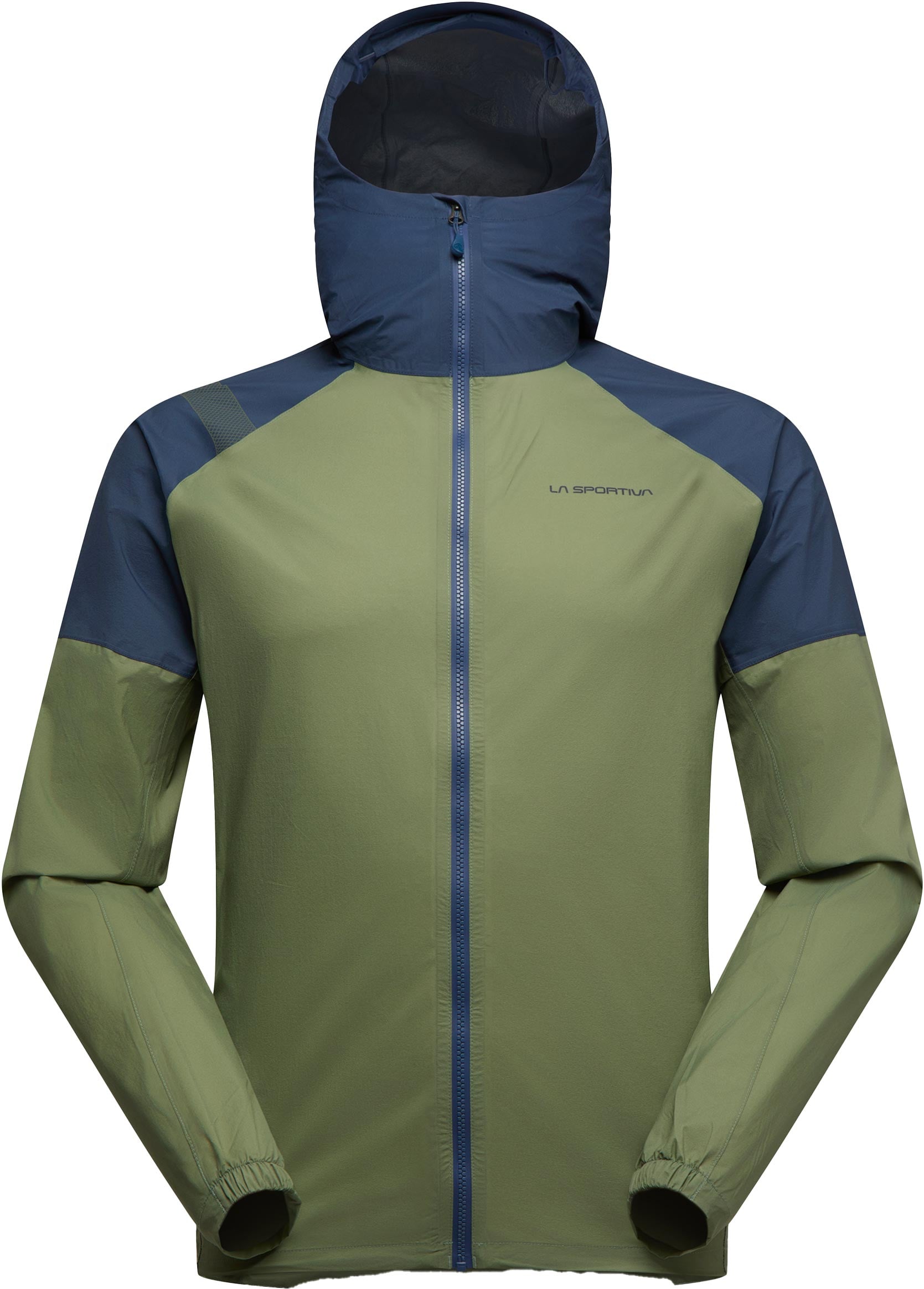 Veste technique de trail running - Pocketshell Jkt M Cypress/Night Sky - Taille L - Kaki