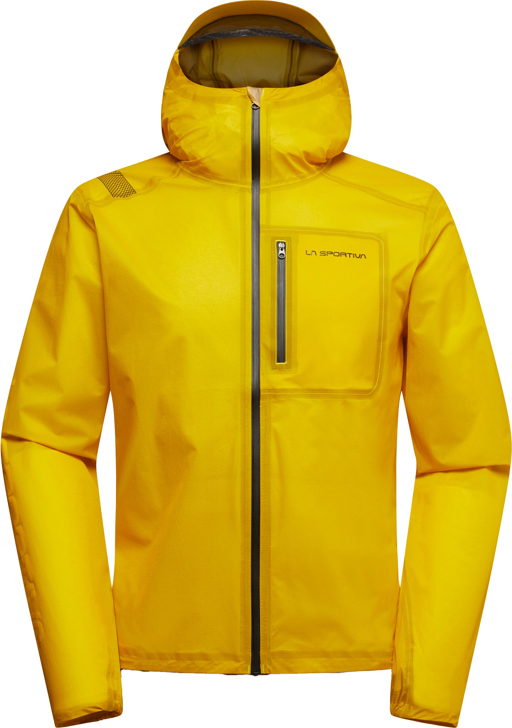 Veste de trail imperméable et coupe-vent en Pertex® Shield - Ethereal Pro Jkt M Yellow/Black - Taille M - Jaune