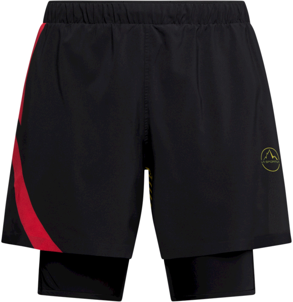 Short léger et respirant - Flow 5" Short M Black/Yellow en Silicone - Taille XL - Noir