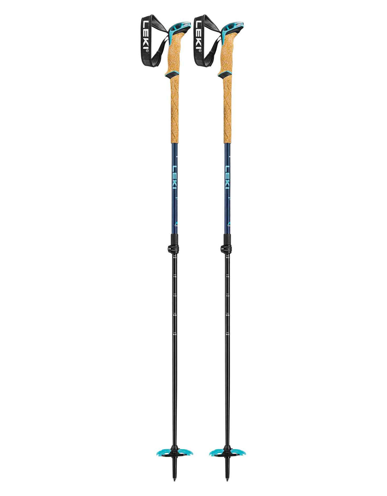 Bâtons de ski de randonnée - Bernina Lite 2 Lady en Aluminium - Bleu
