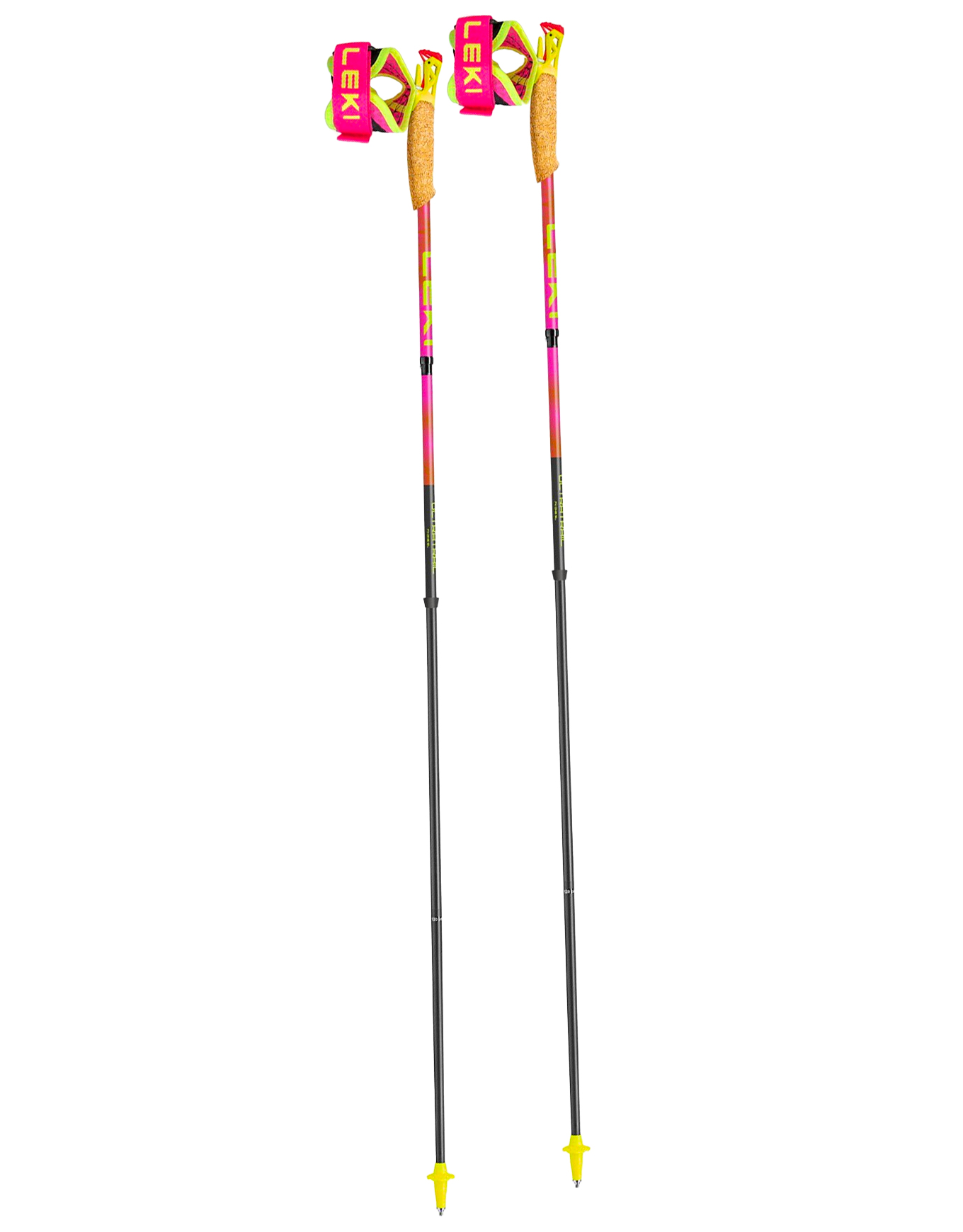 Bâtons de trail en carbone - Ultratrail FX One SL Pink - Taille 115 cm - Rose