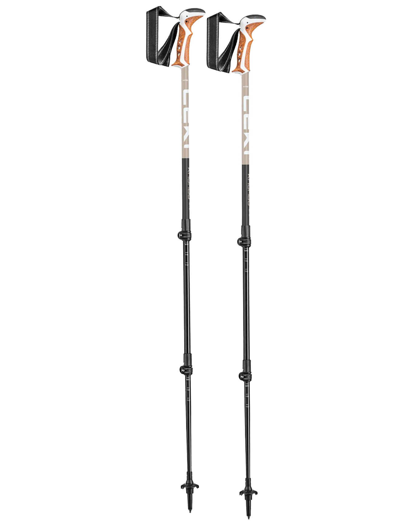 Bâtons de trekking en aluminium - Khumbu Lite Compact en Aluminium - Noir