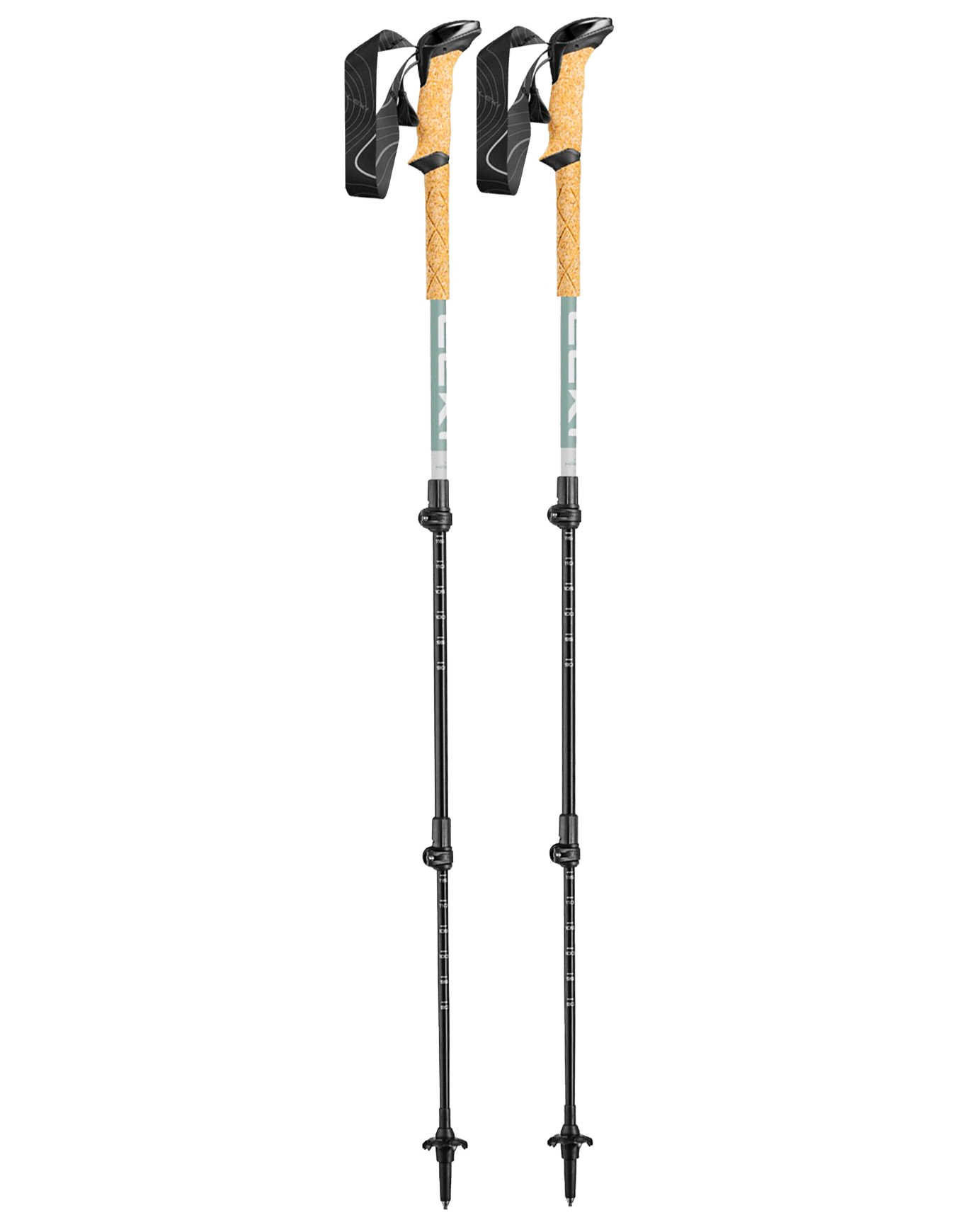 Bâtons de trekking en aluminium - Makalu Lite Compact en Aluminium - Gris