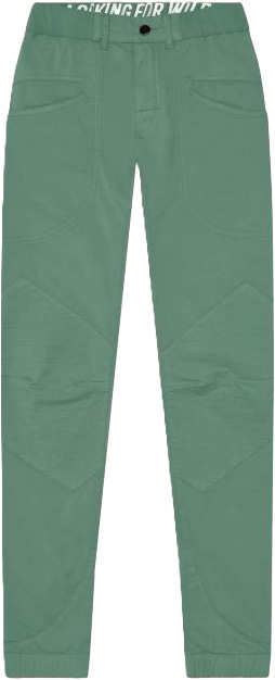 Pantalon d'escalade stretch - Fitz Roy M Granit Green en Coton - Taille L - Vert