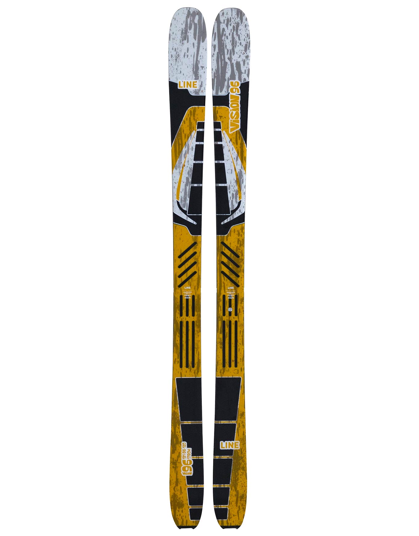 Skis polyvalent freeride - Vision 96 2026 - Taille 160 cm - Jaune