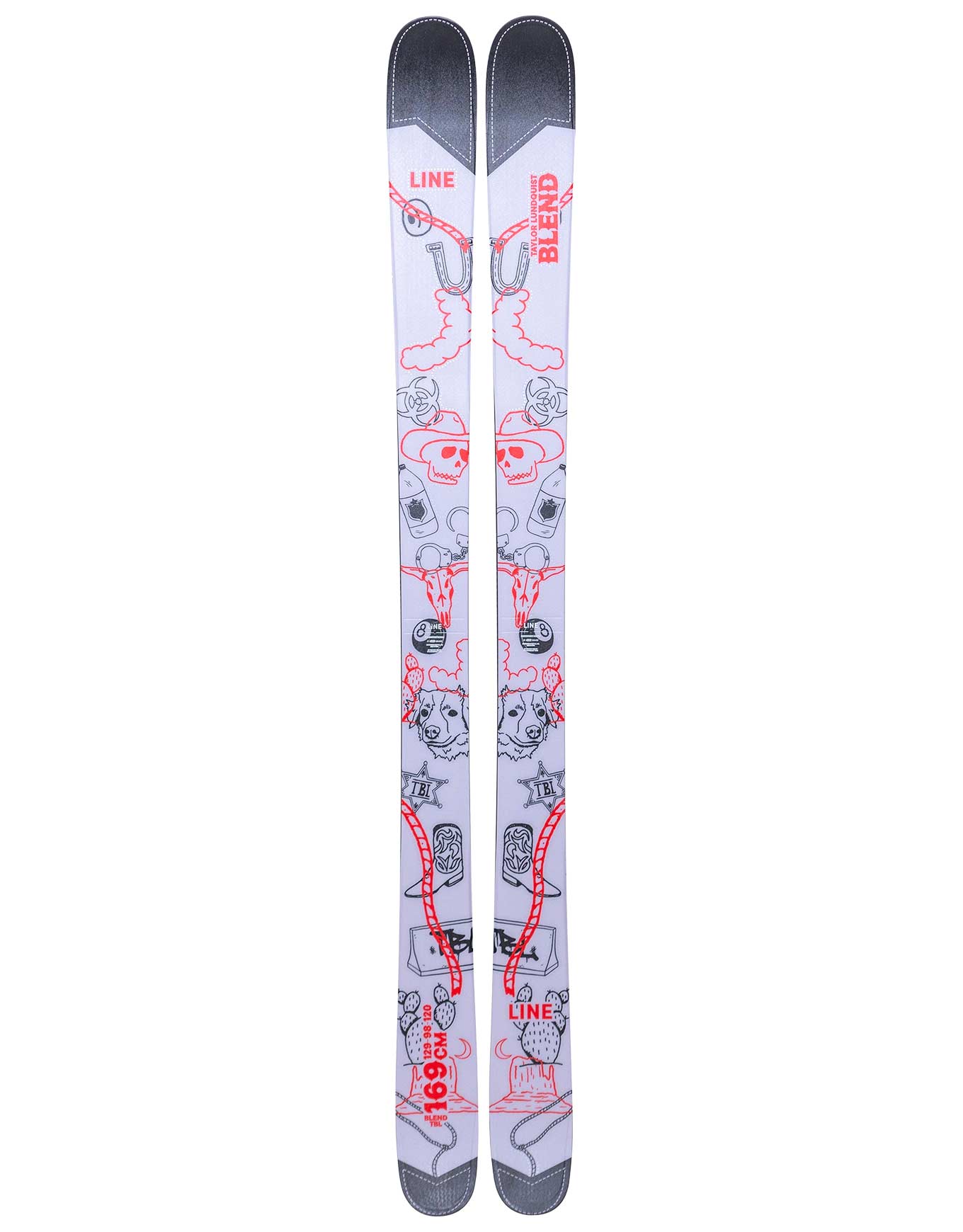 Skis freeride - Blend Tbl 2026 - Taille 169 cm - Blanc