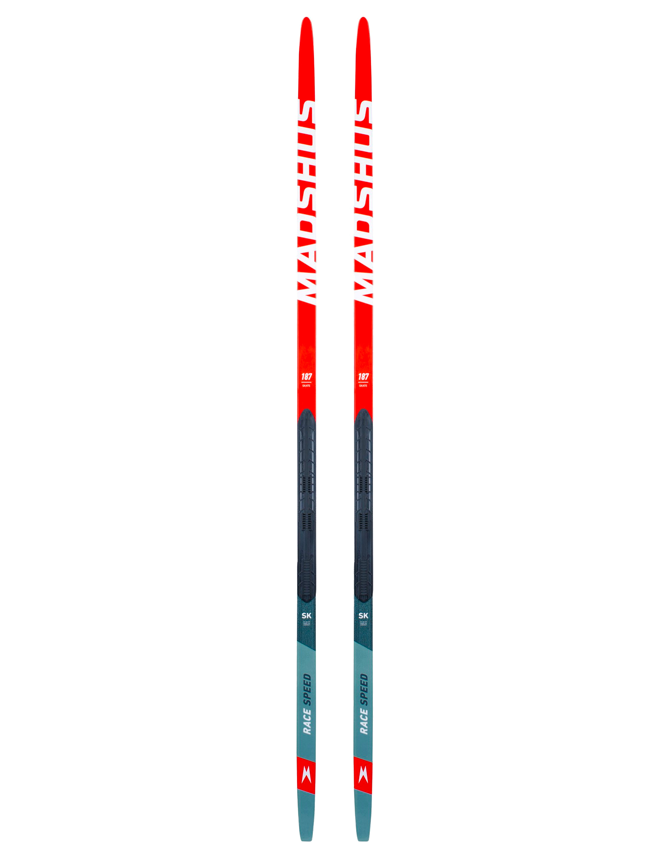 Pack / Paket / Set Langlauf Skier Skating Race Speed Skate + Performance Skate 2026 für Herren Größe 187 cm Rot