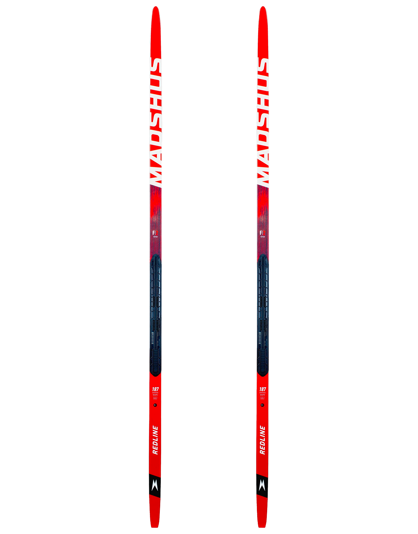 Pack / Paket / Set Langlauf Skier Wettkampf Skating Redline Skate F2 + Xcelerator 2.0 Skate 2026 für Herren Größe 182 cm Rot
