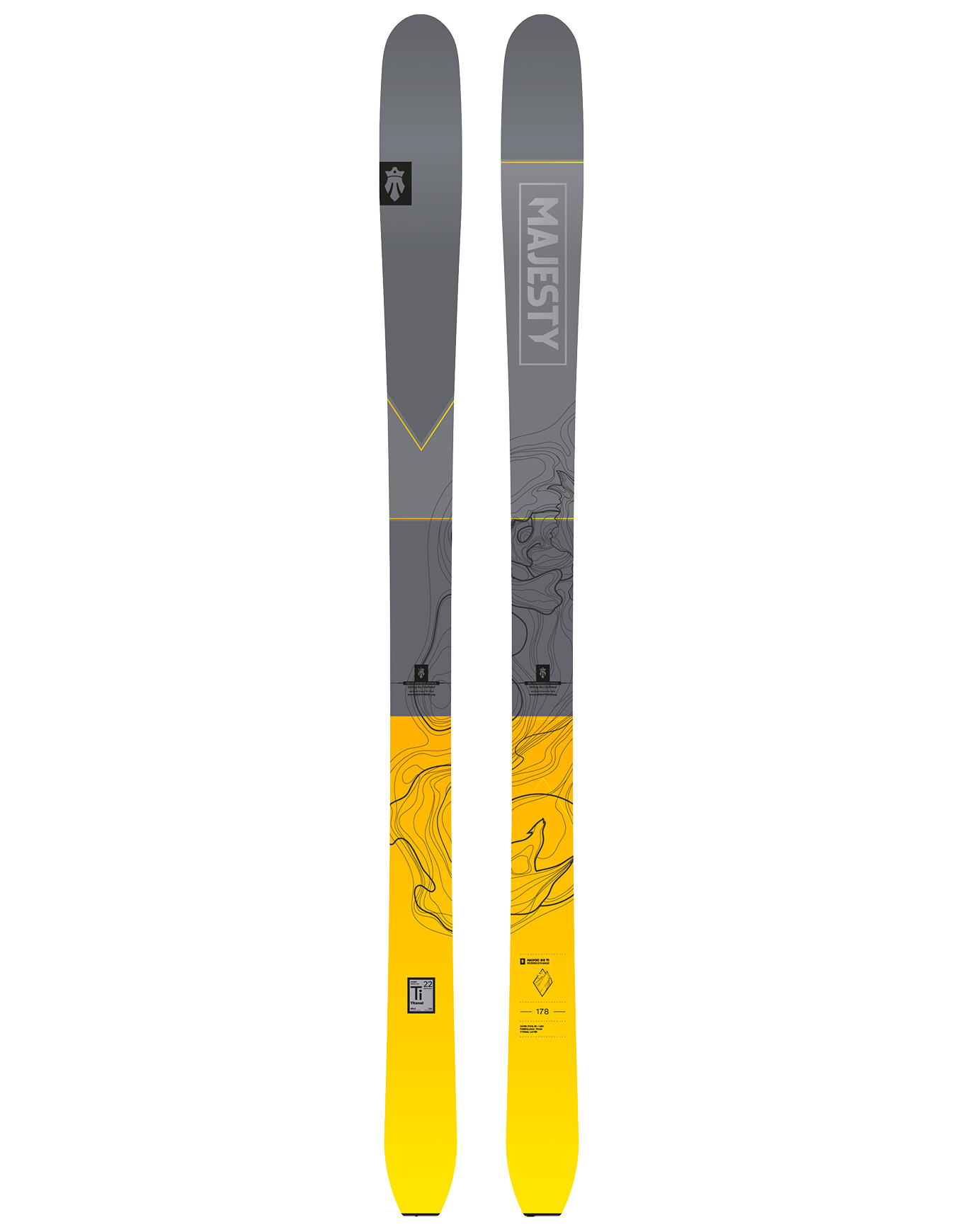 All-Mountain Skier Havoc 90 Ti 2026 Größe 172 cm Gelb