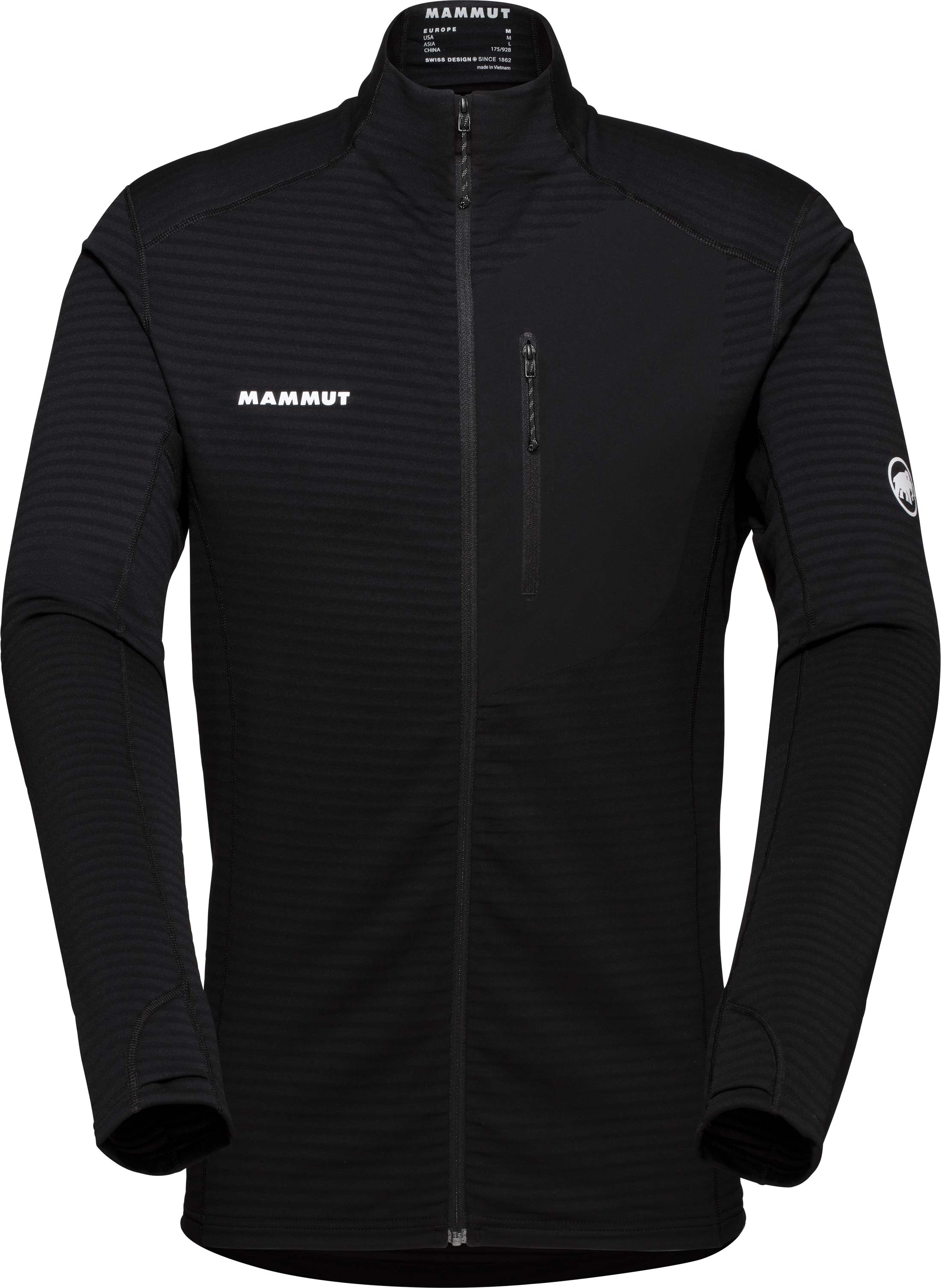 Polaire légère de randonnée - Taiss Light ML Jacket Men Black - Taille L - Noir