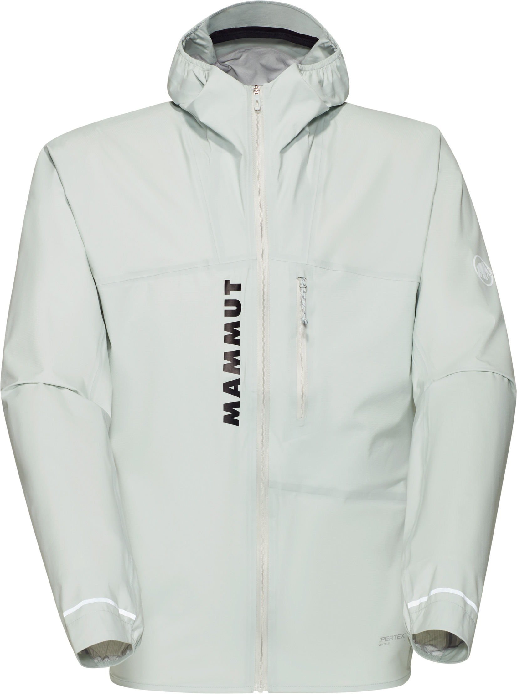 Veste de trail imperméable et coupe-vent en Pertex® Shield - Aenergy TR HS Hooded Jacket Men Silver Sage - Taille XL - Gris