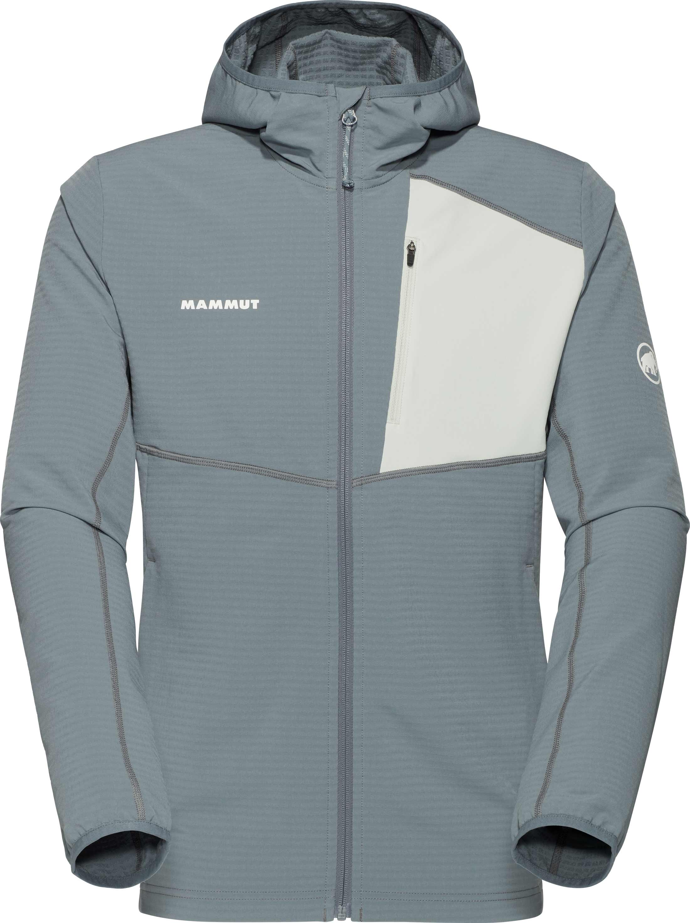 Veste d'escalade coupe-vent - Madris Light ML Hooded Jacket Men Strata Silver Sage en Softshell - Taille XL - Gris