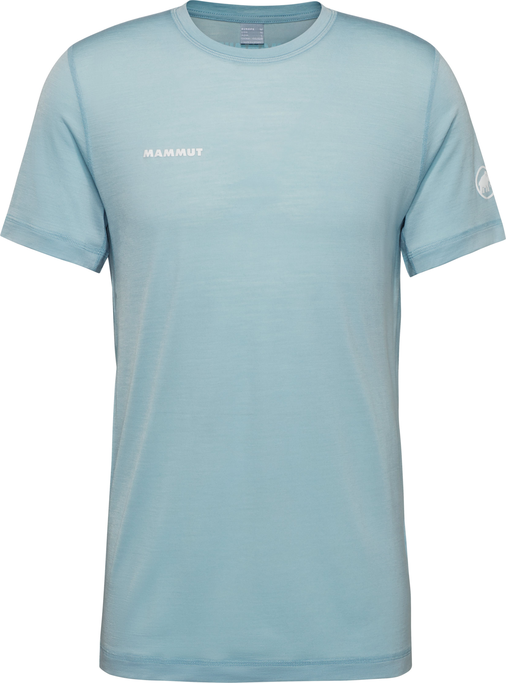 T-shirt d'escalade en laine de mérinos respirant - Tree Wool FL T Shirt Men Nebla en Laine - Taille L - Bleu