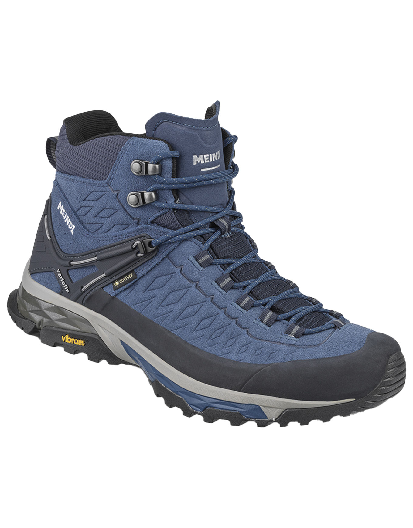 Chaussures de randonnée journée en GORE-TEX - Top Trail Mid GTX Blue/Jeans en Cuir - Taille 46 - Bleu
