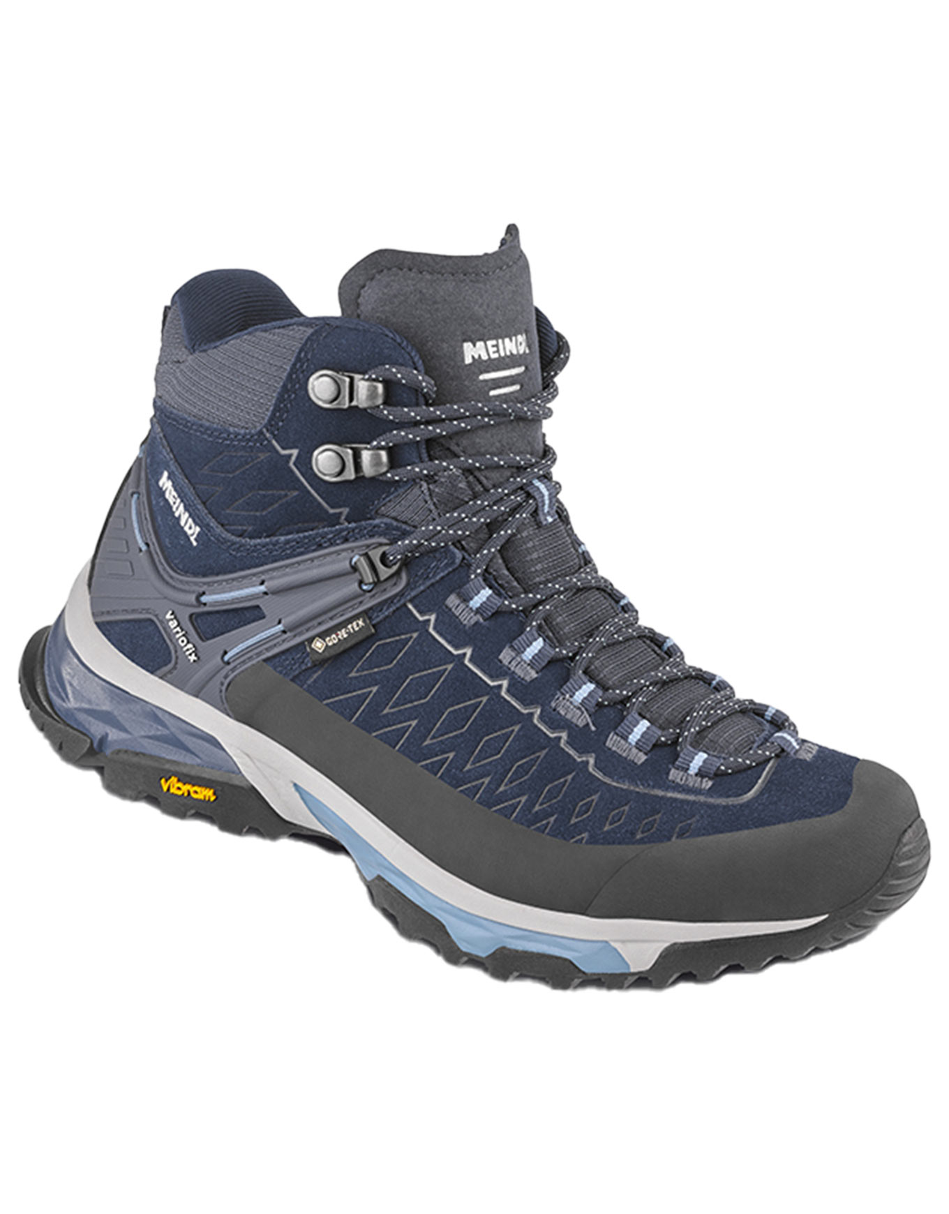 Chaussures de randonnée journée en GORE-TEX - Top Trail Lady Mid GTX Marine/Azur en Cuir - Taille 40 - Navy