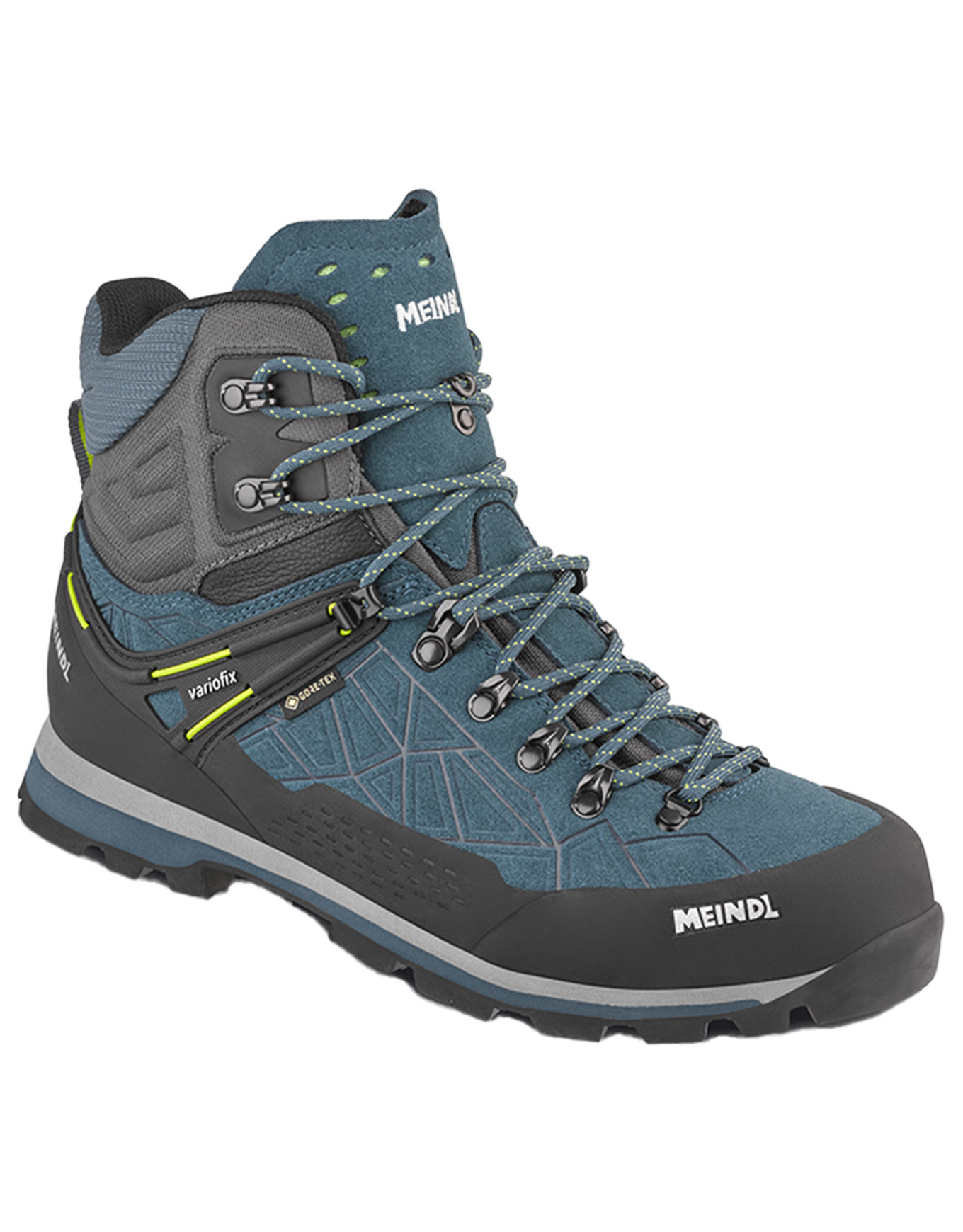 Chaussures de randonnée journée en GORE-TEX - Lite Summit GTX Bleu Pétrole/Jaune en Cuir - Taille 42,5