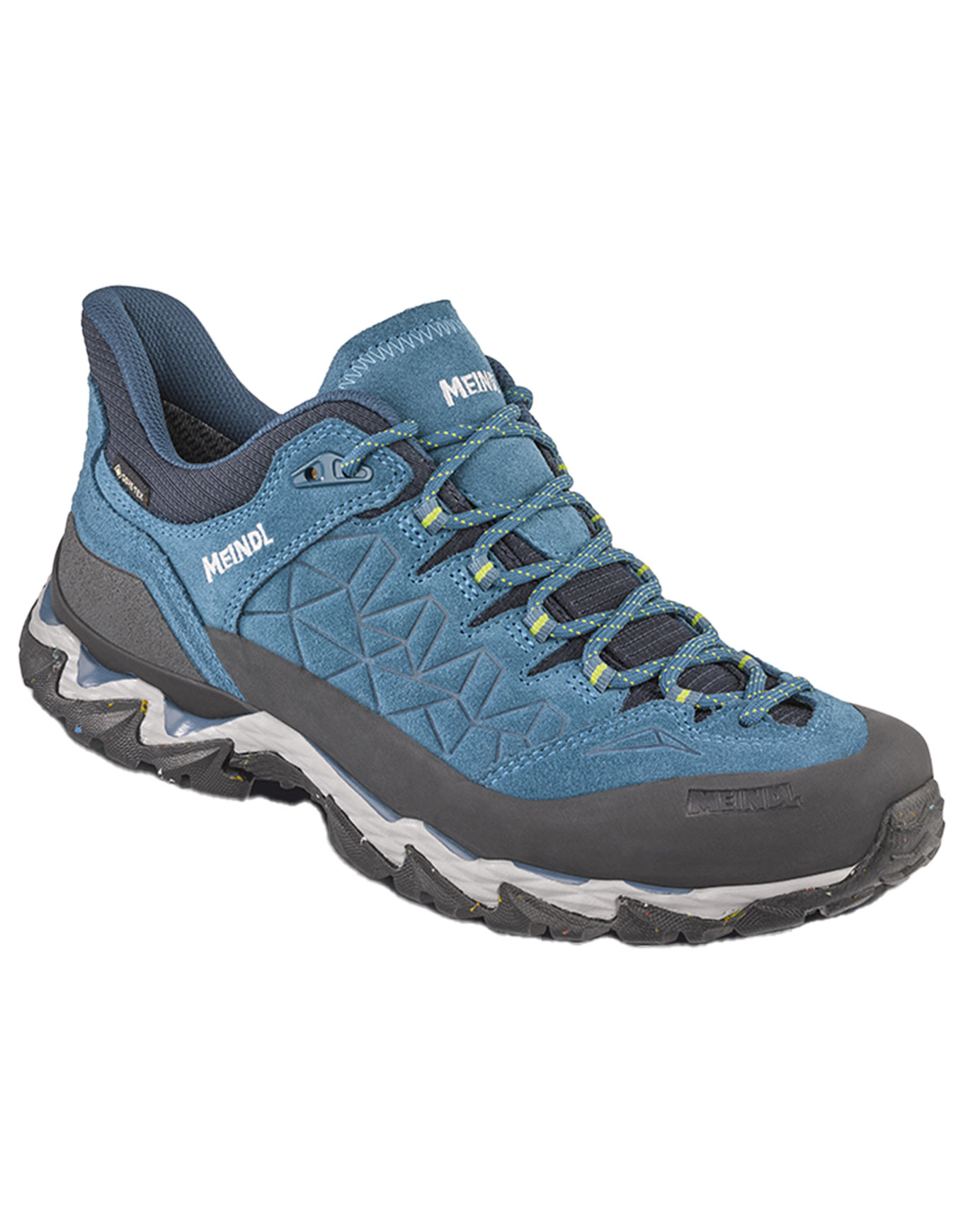 Chaussures de randonnée en GORE-TEX® - Sion GTX Bleu Pétrole/Jaune en Cuir - Taille 45