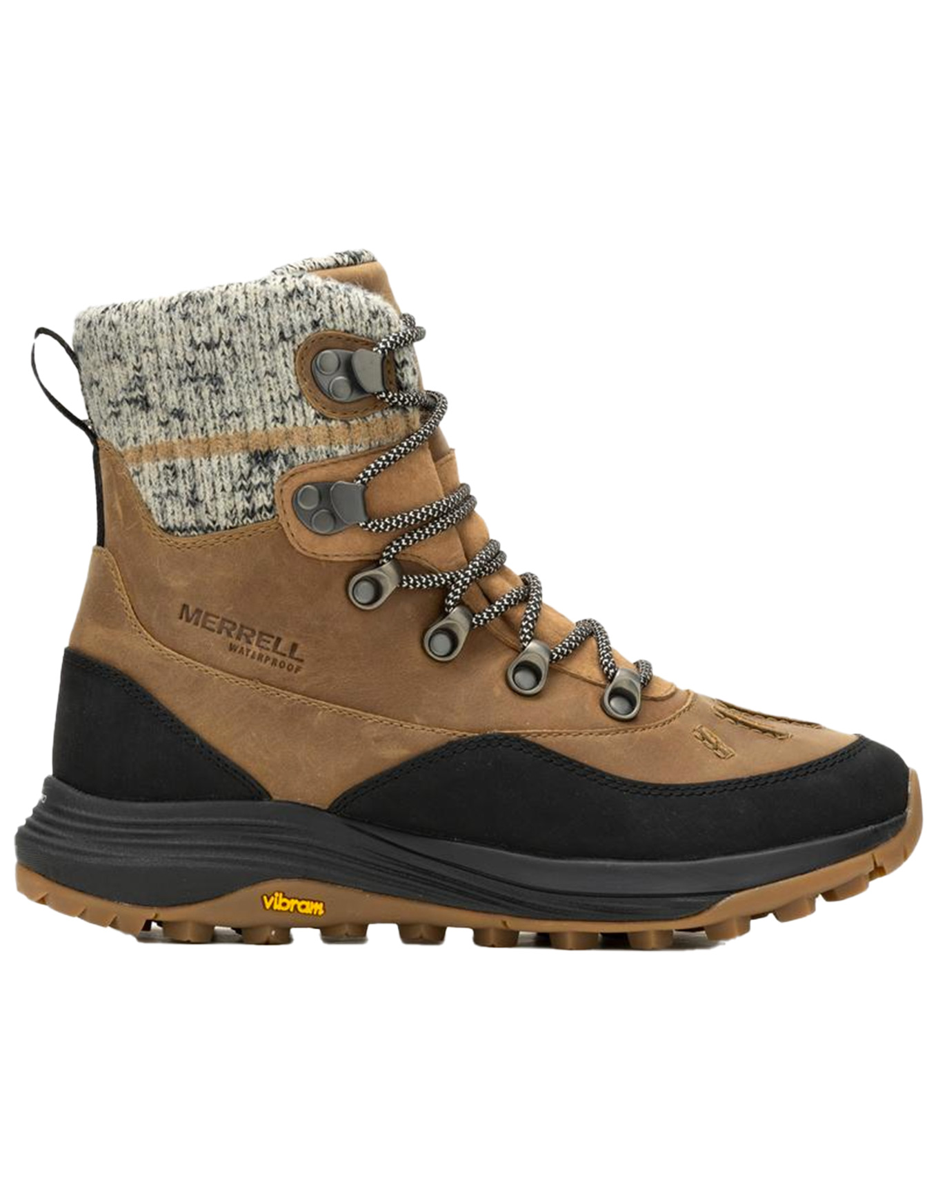 Warme Wanderschuhe Siren 4 Thermo Mid Zip Wp Tobacco für Damen aus Wolle Größe 38 Braun