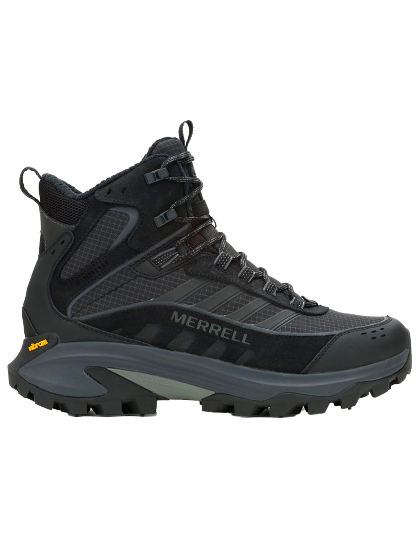 Winter-Wanderschuhe Moab Speed 2 Thermo Mid Wp Triple Black für Herren aus Leder Größe 41.5 schwarz