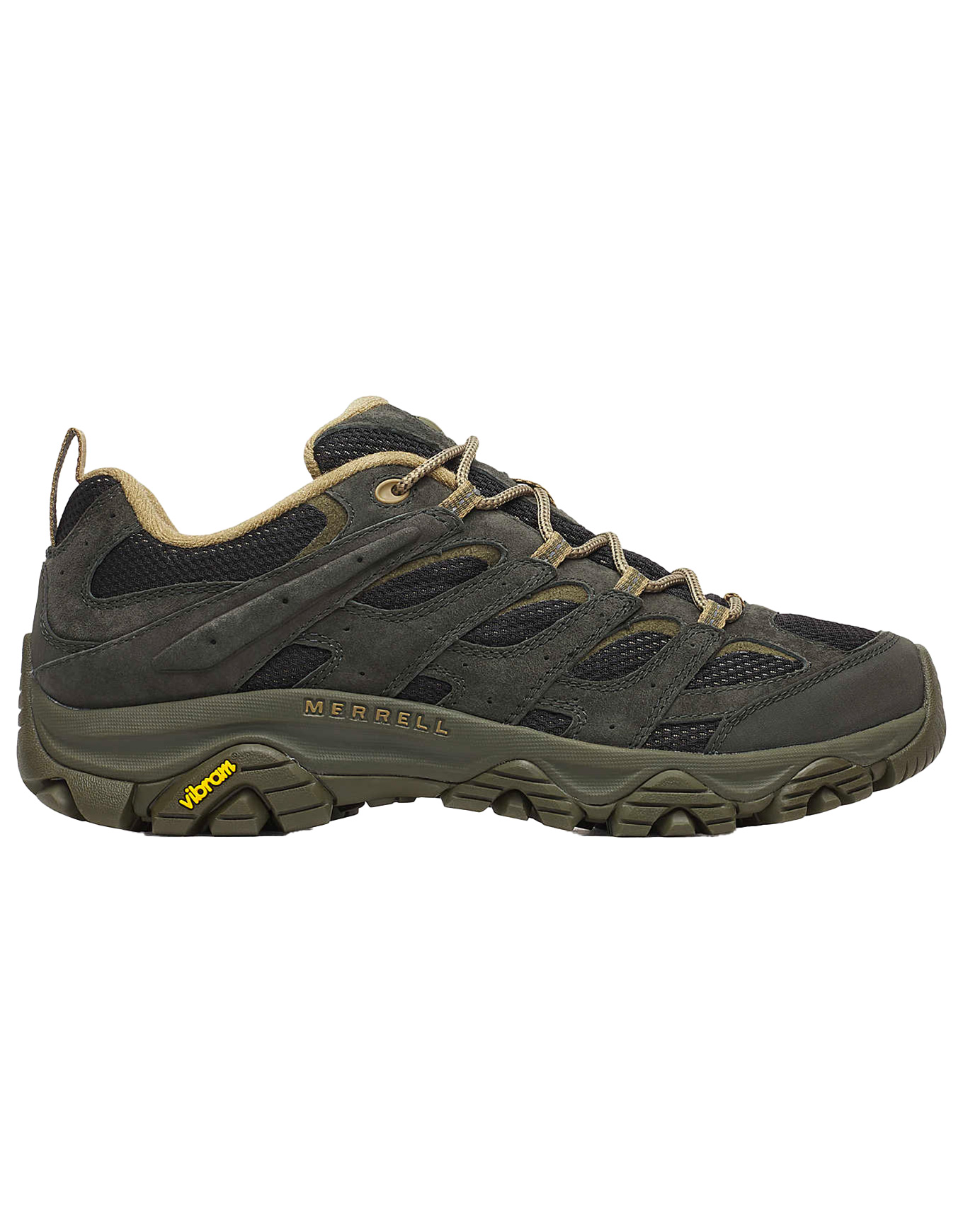 Chaussures de trail - Moab 3 Black/Beluga en Cuir - Taille 46,5 - Marron
