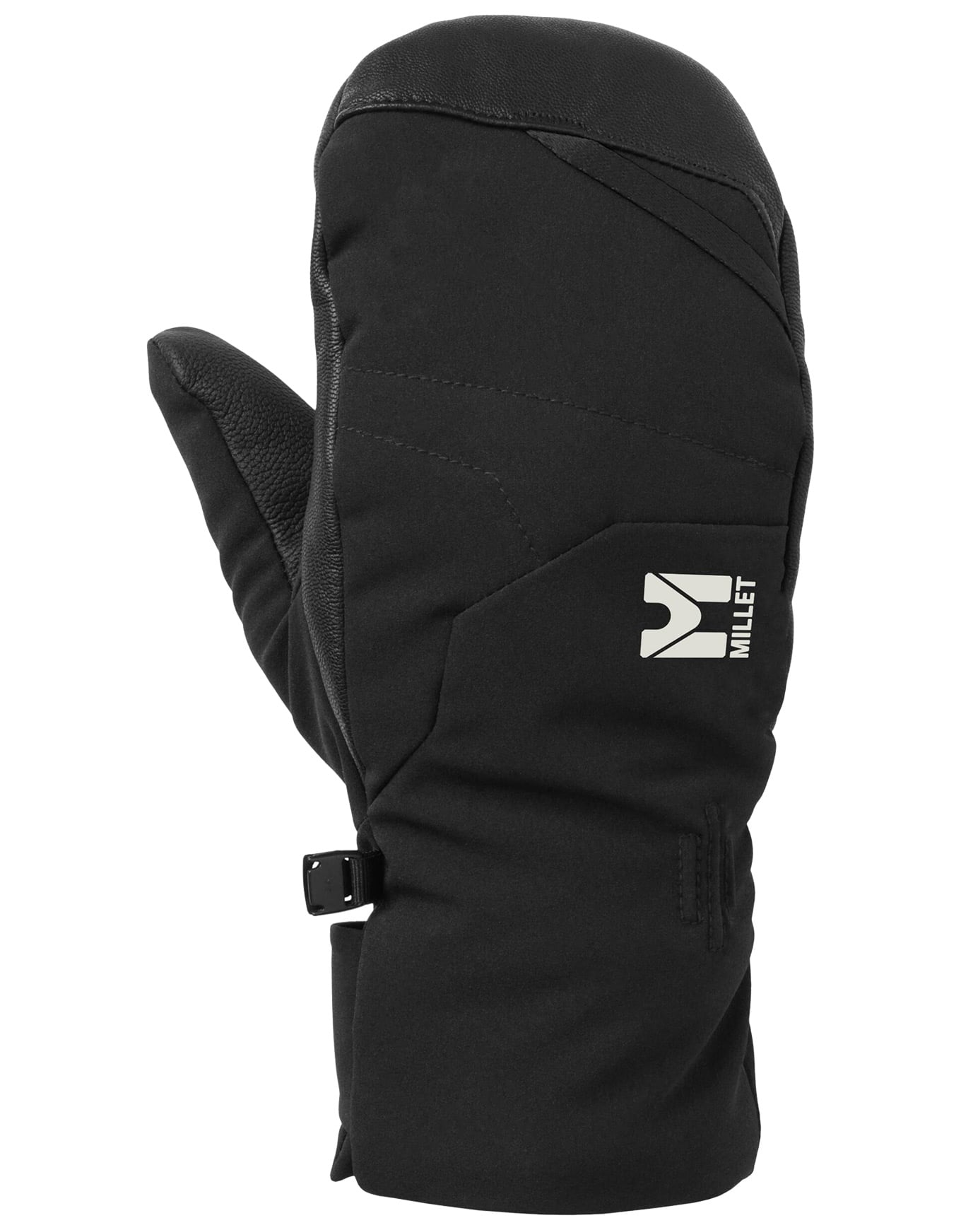 Ski-Fäustlinge Meadows Mitten W Black für Damen aus Leder Größe M schwarz