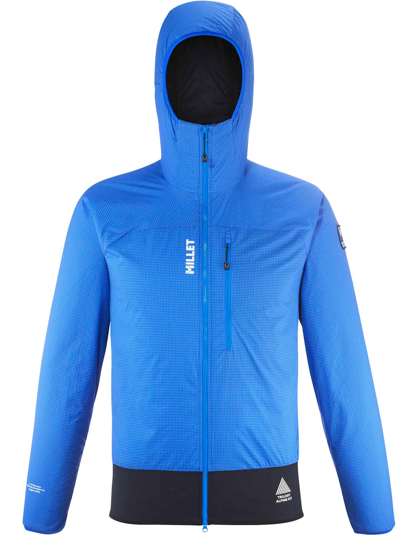 Doudoune isolante en laine - Trilogy Jorasses Wool Hoodie M Icon Blue Black en Laine - Taille L - Bleu