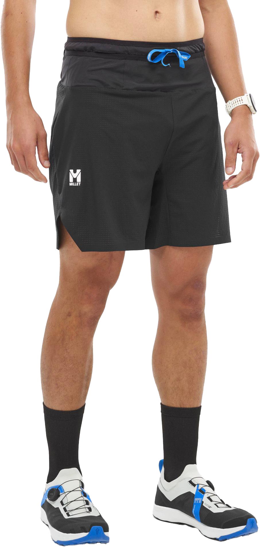 Short de trail - Intense Pro Light Short M 5" Black en Silicone - Taille M - Noir