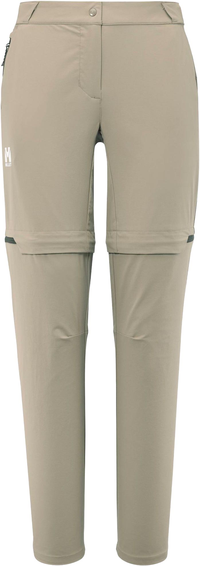 Pantalon de randonnée 2 en 1 - Ubic Stretch Zip Off Pant W Dorite - Taille 42 FR - Beige