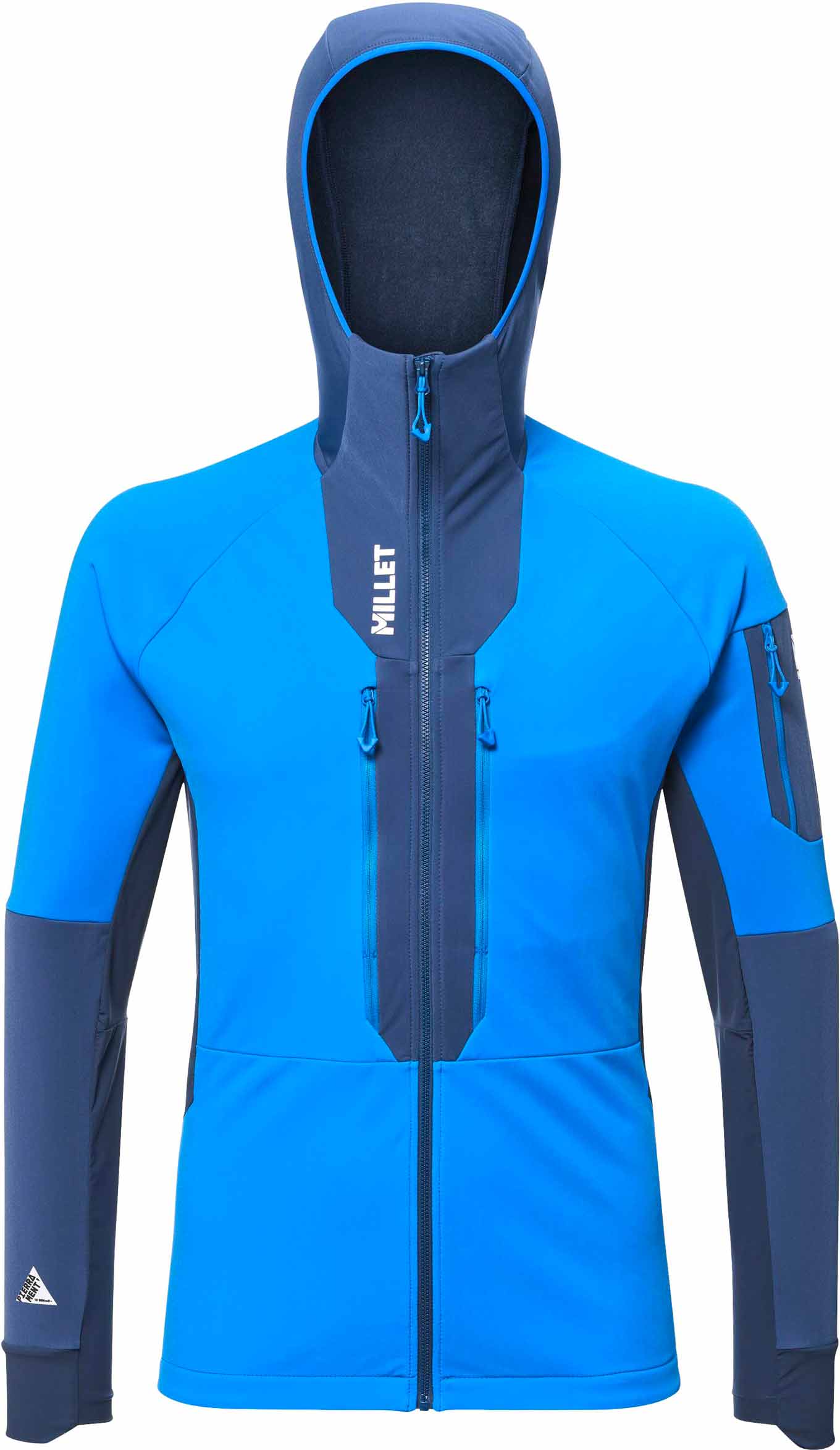 Skitourenjacke Pierra Ment Hoodie M Icon Blue Dark Denim für Herren Größe S Blau