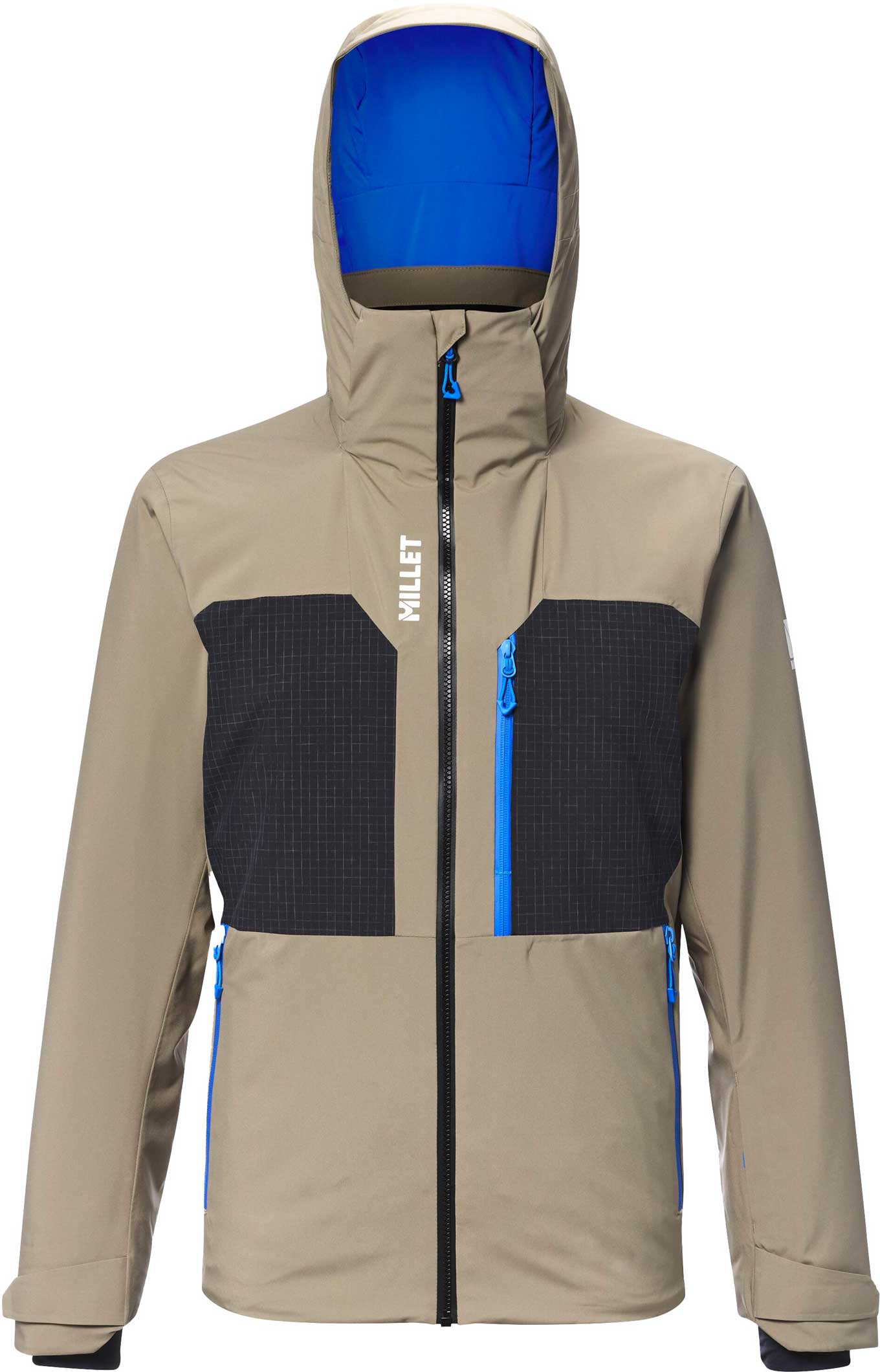 Skijacke Grands Montets Peak Jkt M Dorite Black für Herren Größe L Beige