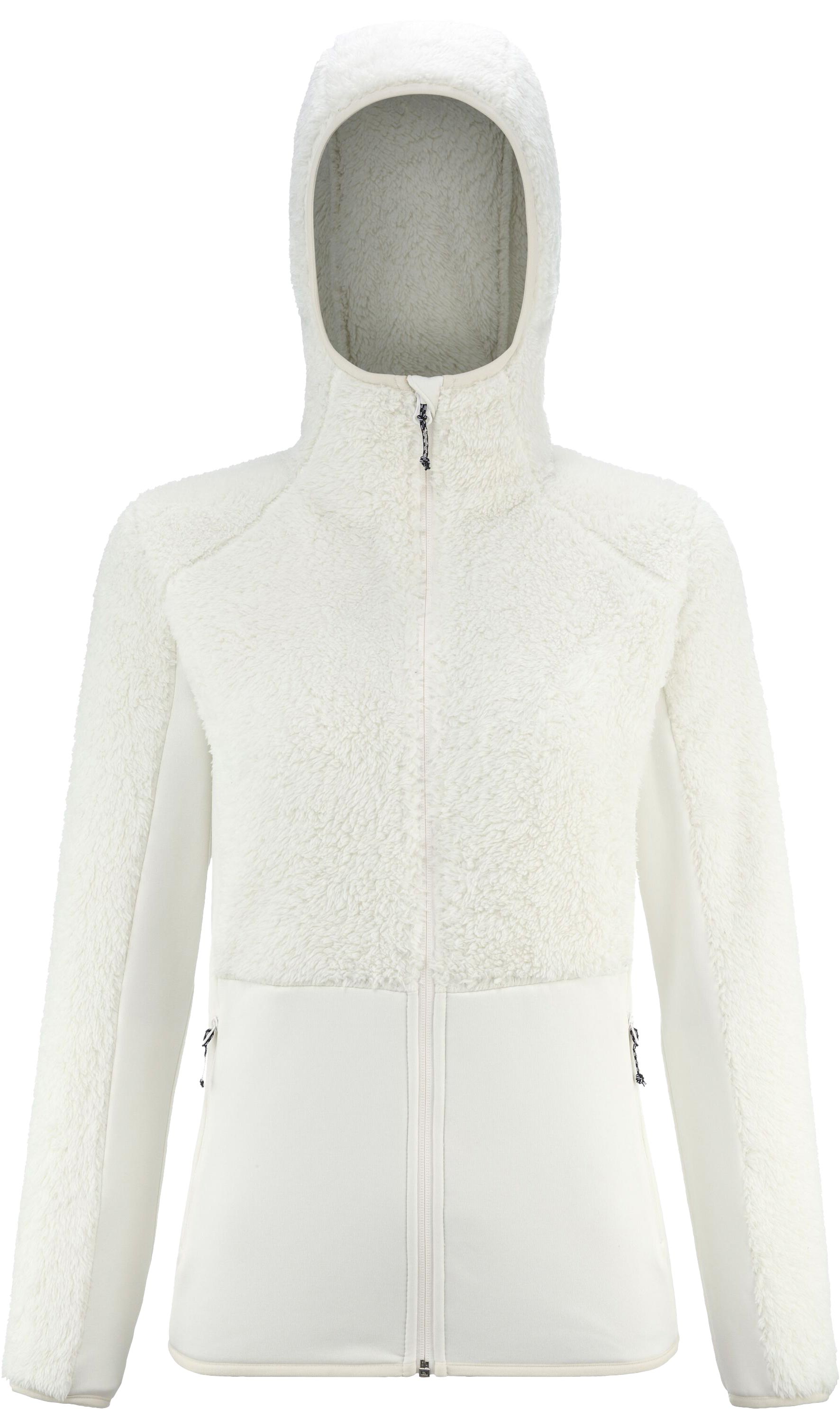 Polaire stretch - Chamonix Highloft Hoodie W Foggy Dew - Taille M - Blanc