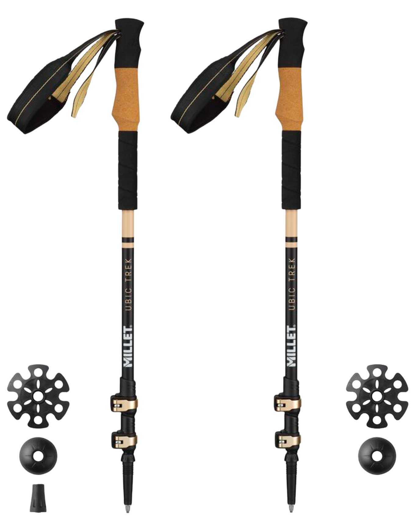 Bâtons de trekking - Ubic Trek Pair Sesame en Aluminium - Beige