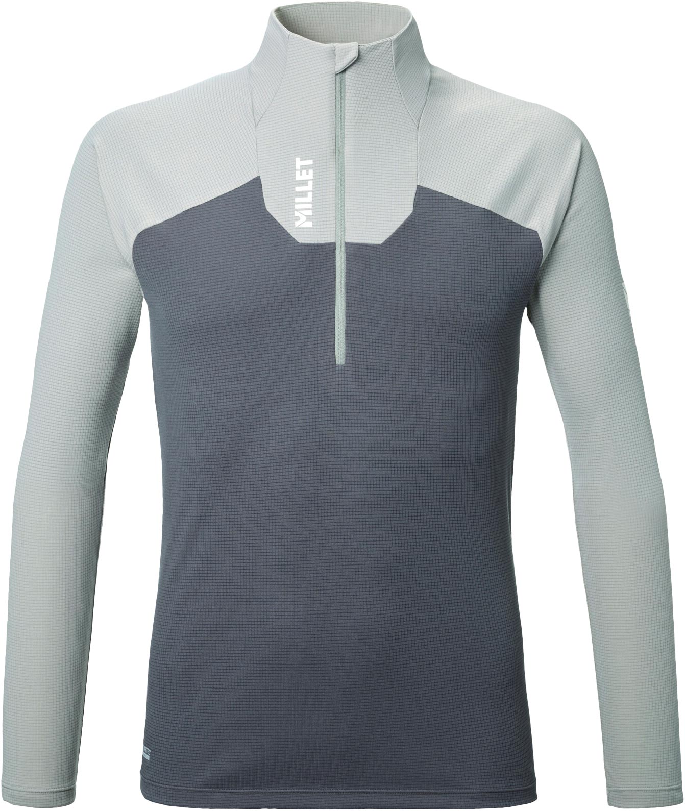 T-shirt d'alpinisme léger et respirant - Kamet Zip LS M Tarmac Granite - Taille XL - Gris