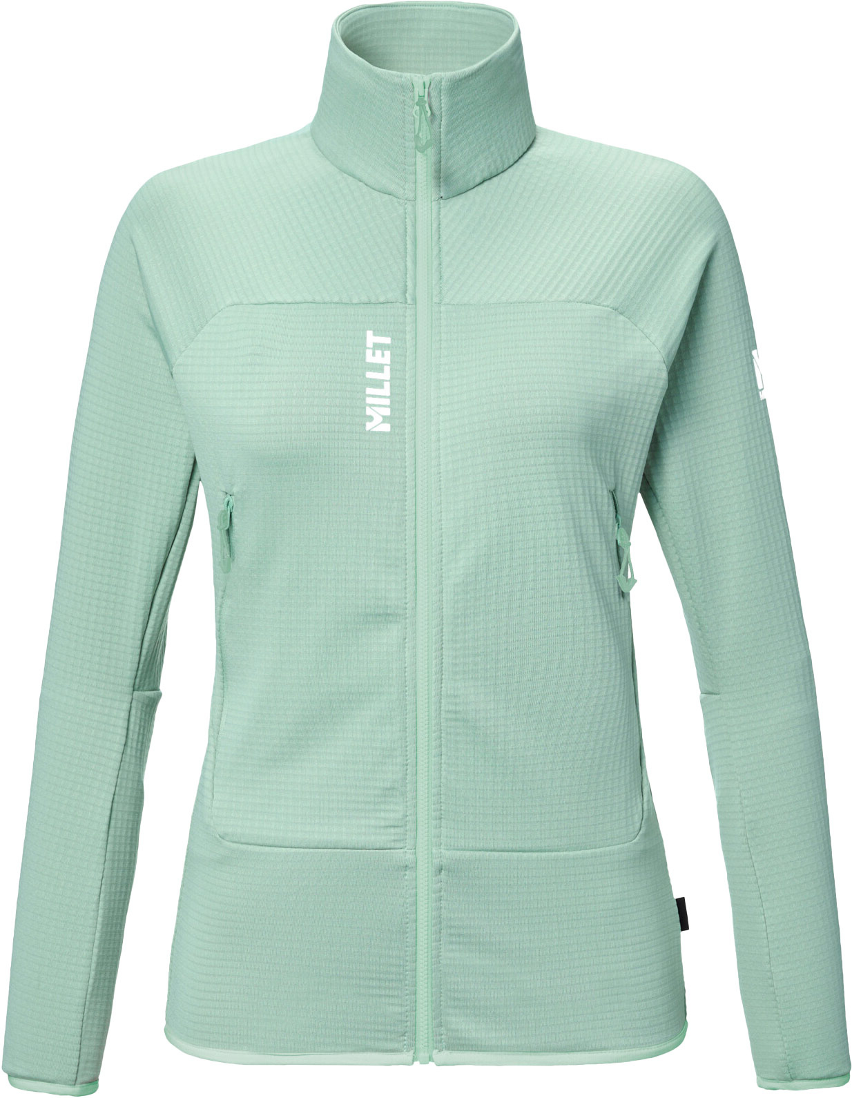 Polaire stretch en Polartec® Power Grid zippée - Fusion Grid Jkt W Seaweed - Taille M - Vert
