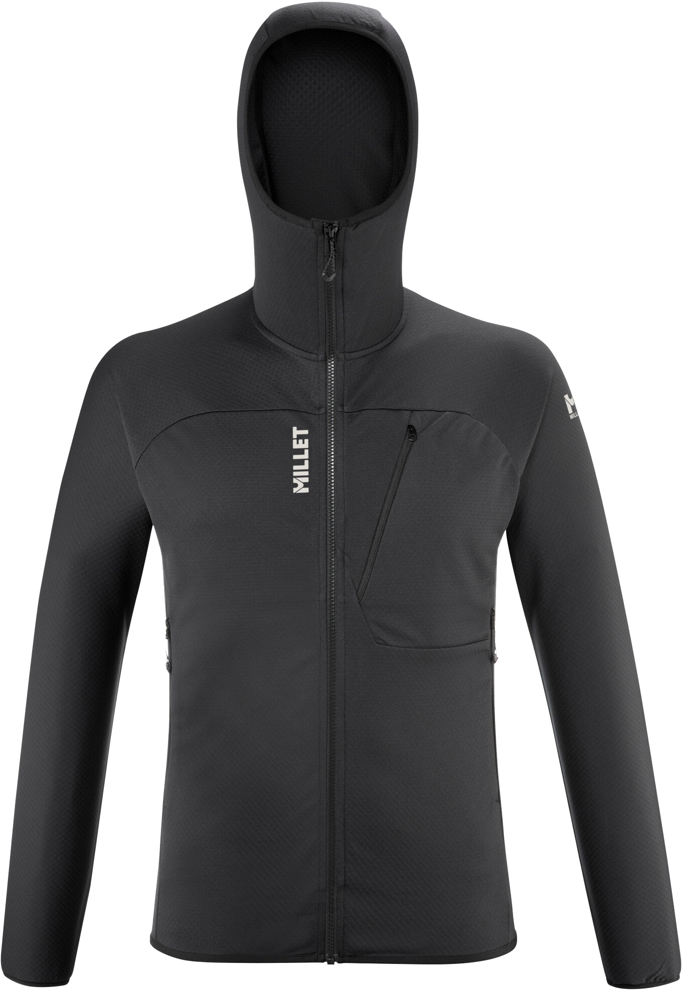 Polaire stretch zippée - Lokka Hoodie III M Black - Taille M - Noir