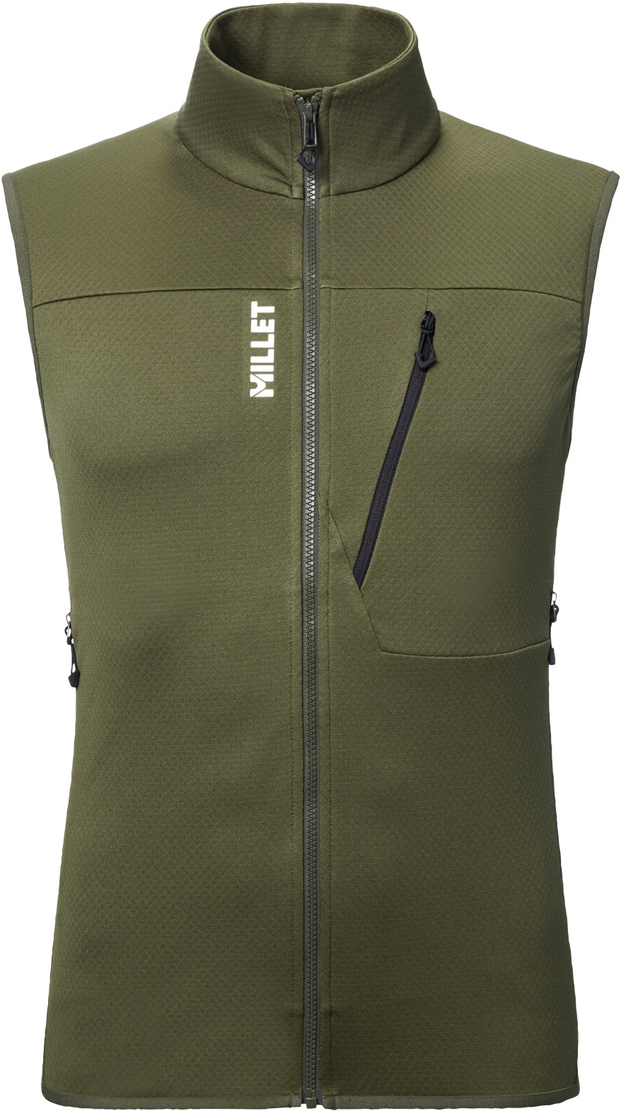 Polaire stretch zippée - Lokka Vest III M Grape Leaf - Taille M - Vert