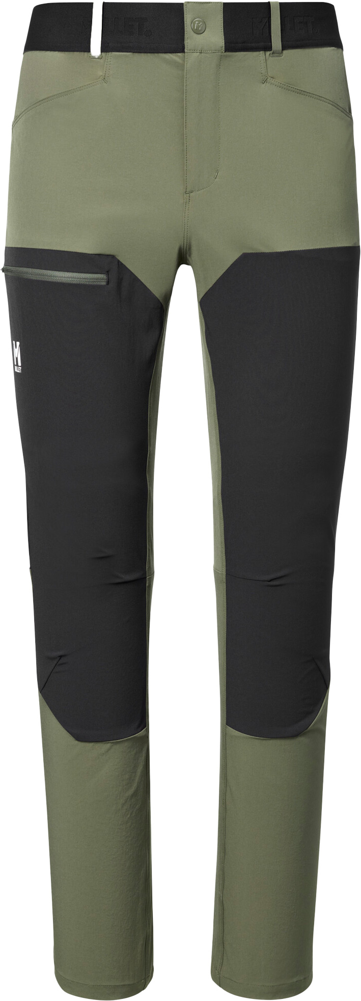 Pantalon stretch résistant pour escalade - Onega Stretch Pant M Grape Leaf Black en Softshell - Taille XL - Vert