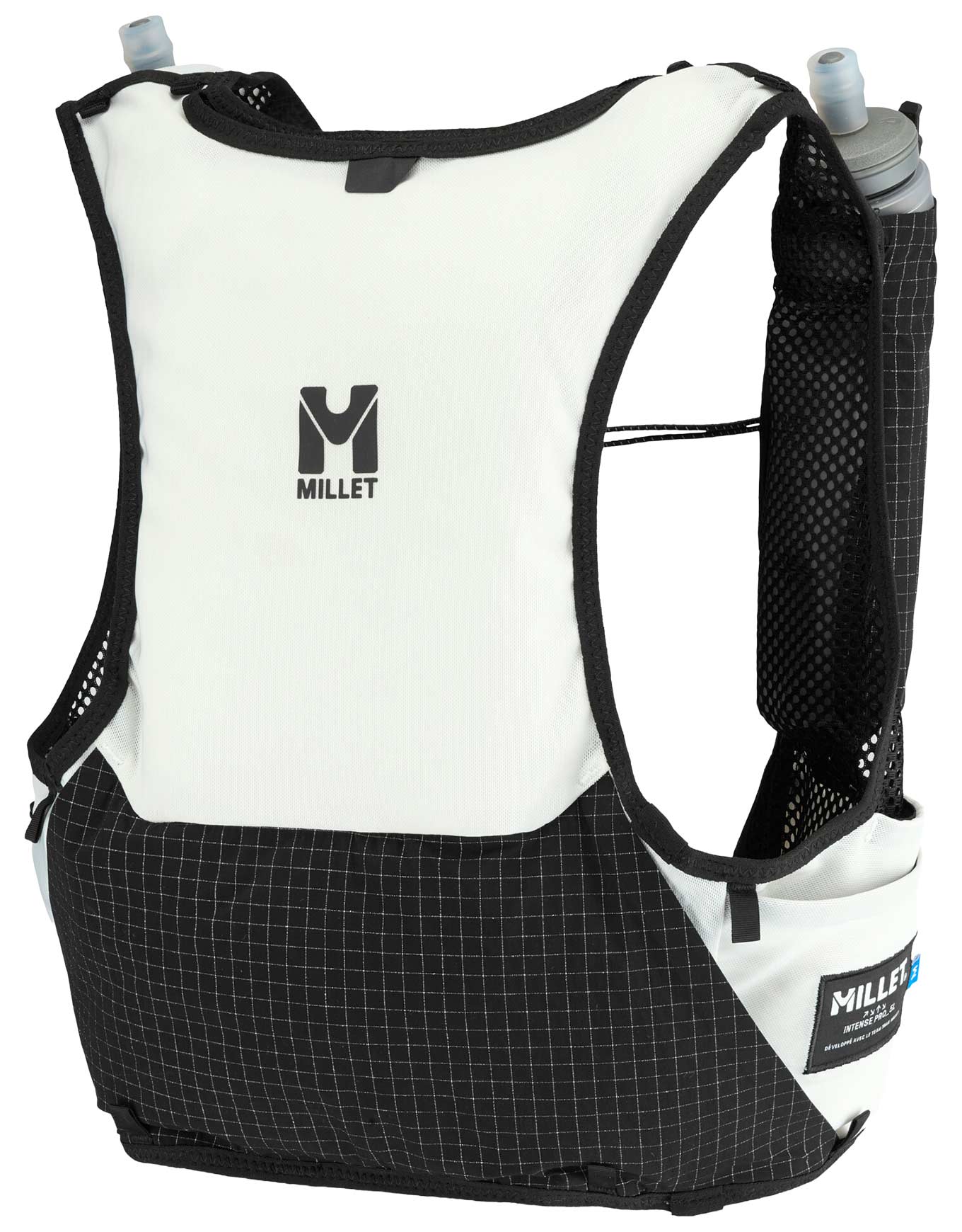 Gilet de trail - Intense Pro 5 Foggy Dew/Black en Nylon - Taille M - Blanc