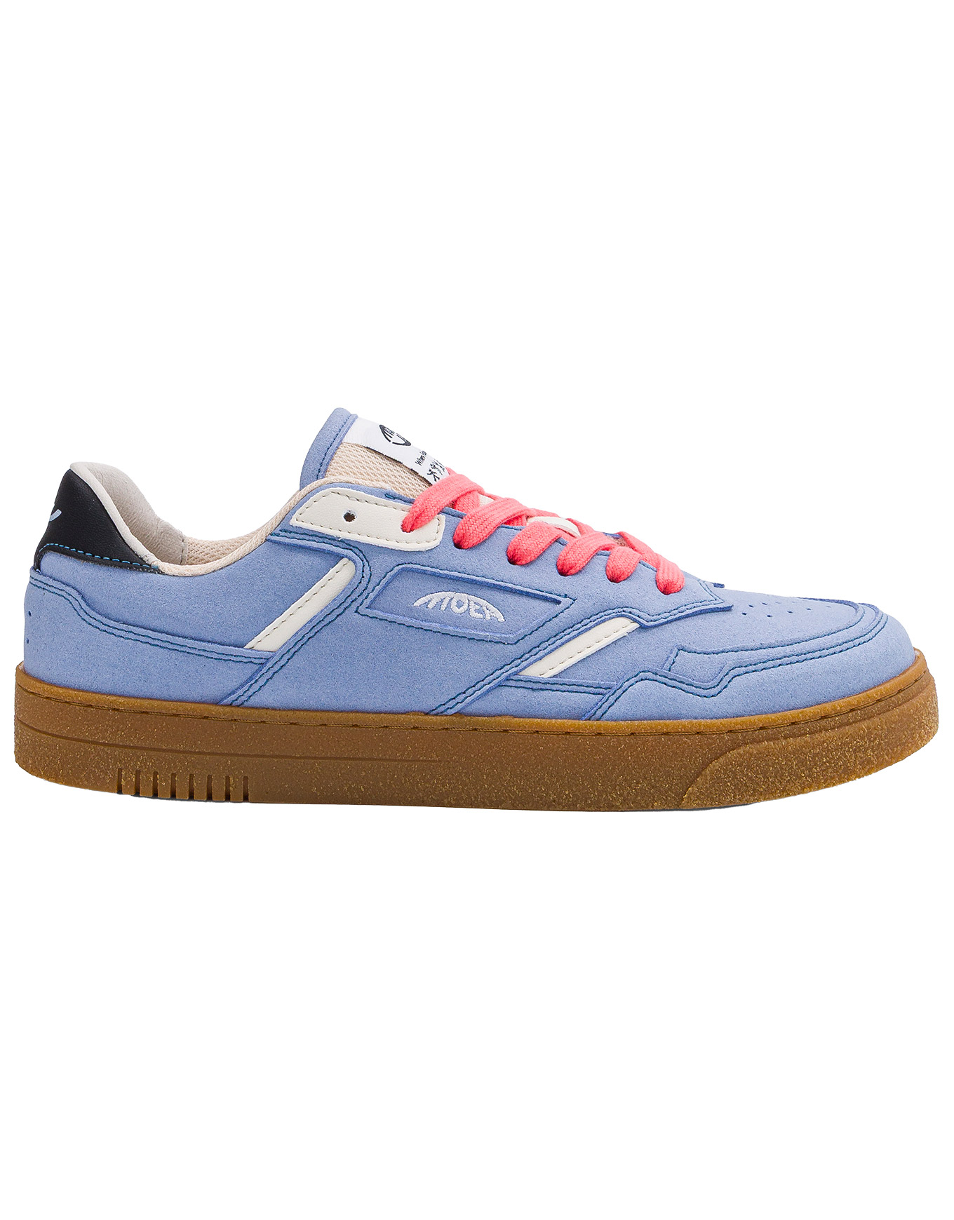 Chaussures en biomatériaux - - Origin Low Lila Suede & Beige Corn en Coton - Taille 40 - Bleu