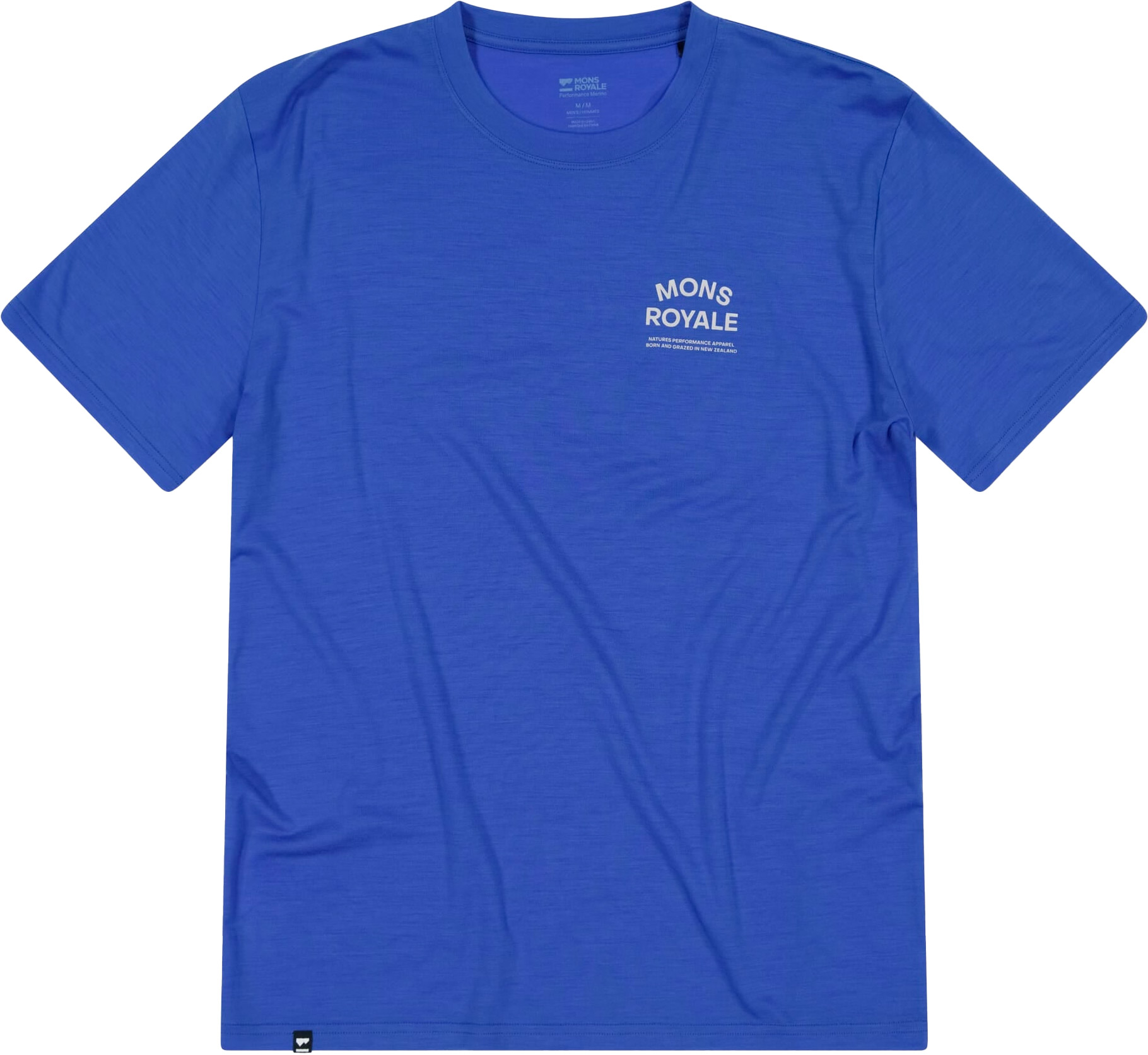 T-shirt en laine de mérinos - Icon Merino T-Shirt Ultramarine en Nylon - Taille M - Bleu