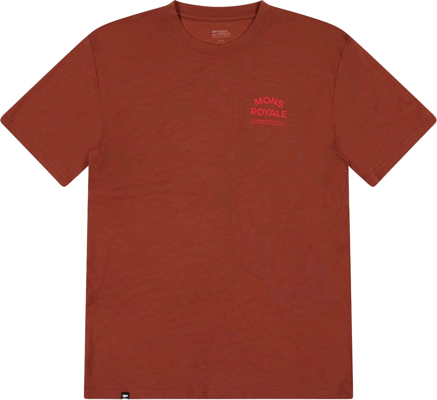 T-shirt en laine de mérinos - Icon Merino T-Shirt Cinnamon en Nylon - Taille M - Marron