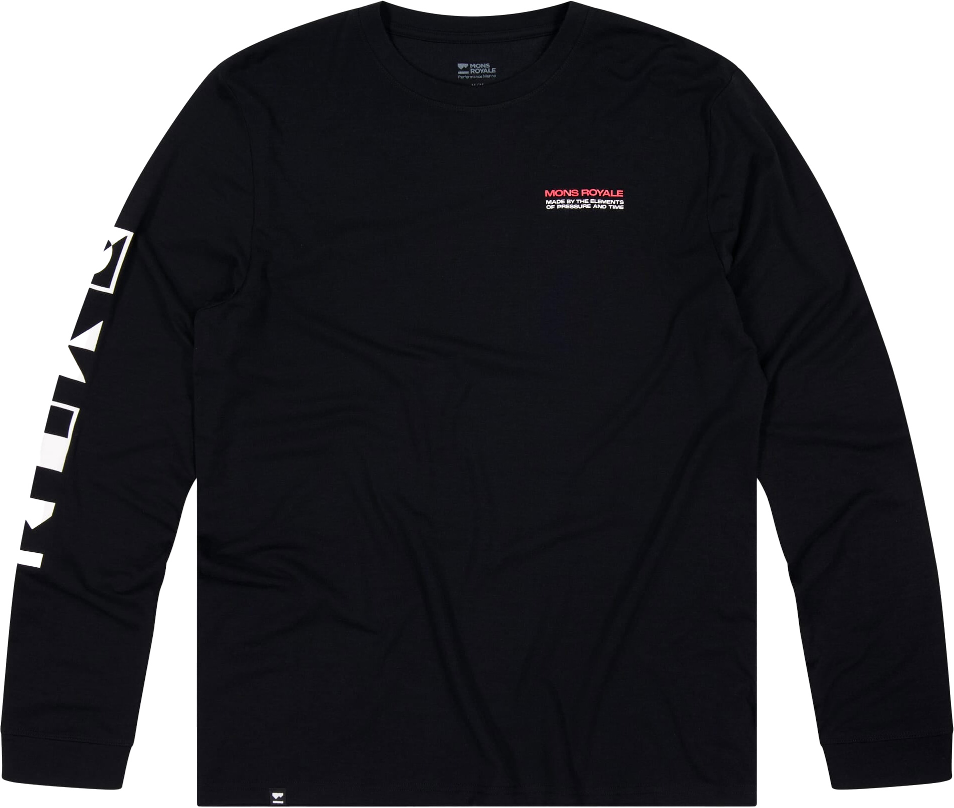 T-shirt en laine de mérinos - Icon Merino LS M Black en Nylon - Taille L - Noir