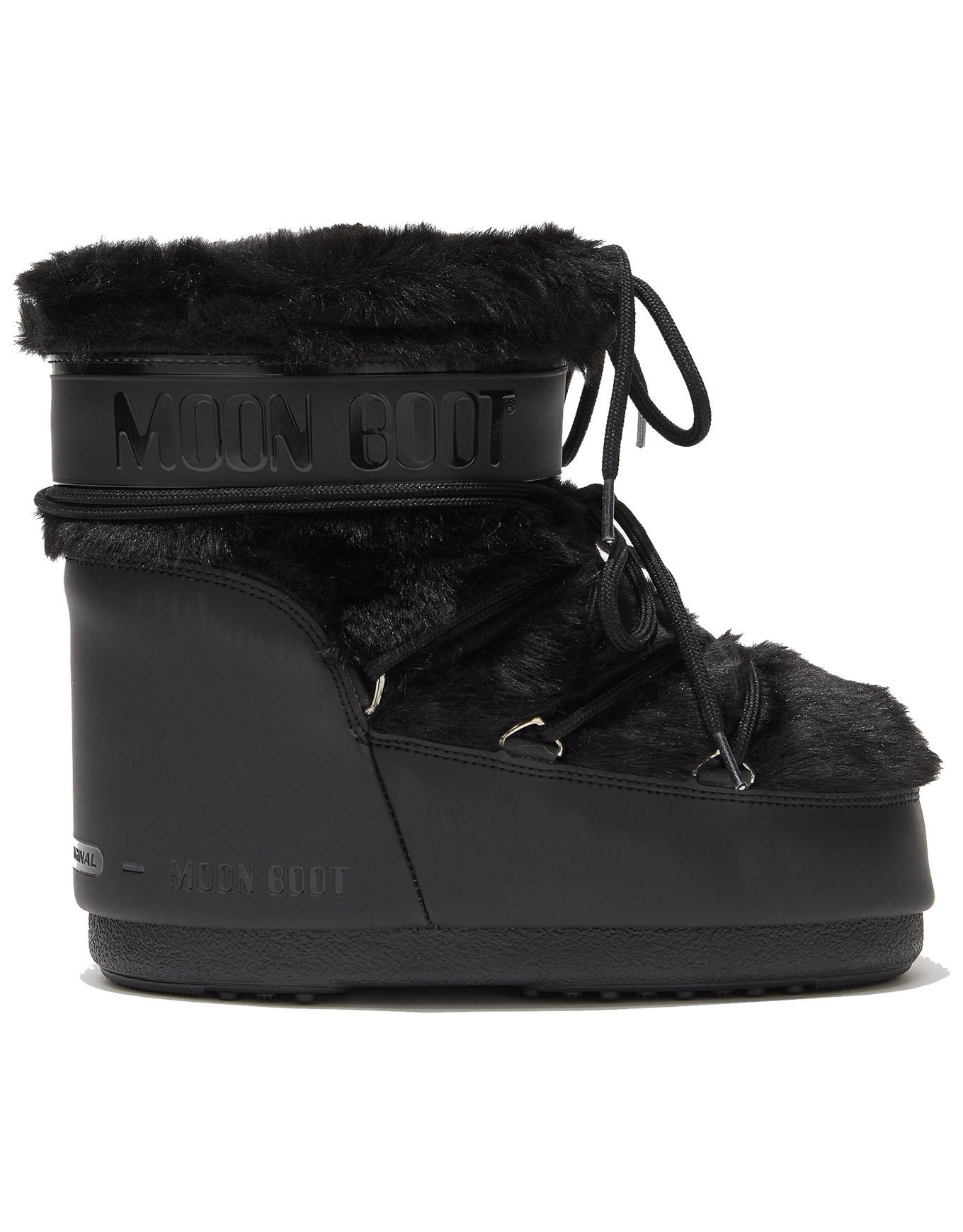 Après-Ski-Stiefel aus Kunstfell Moon Boot Icon Low Faux Fur Black für Damen Größe 39-41 schwarz