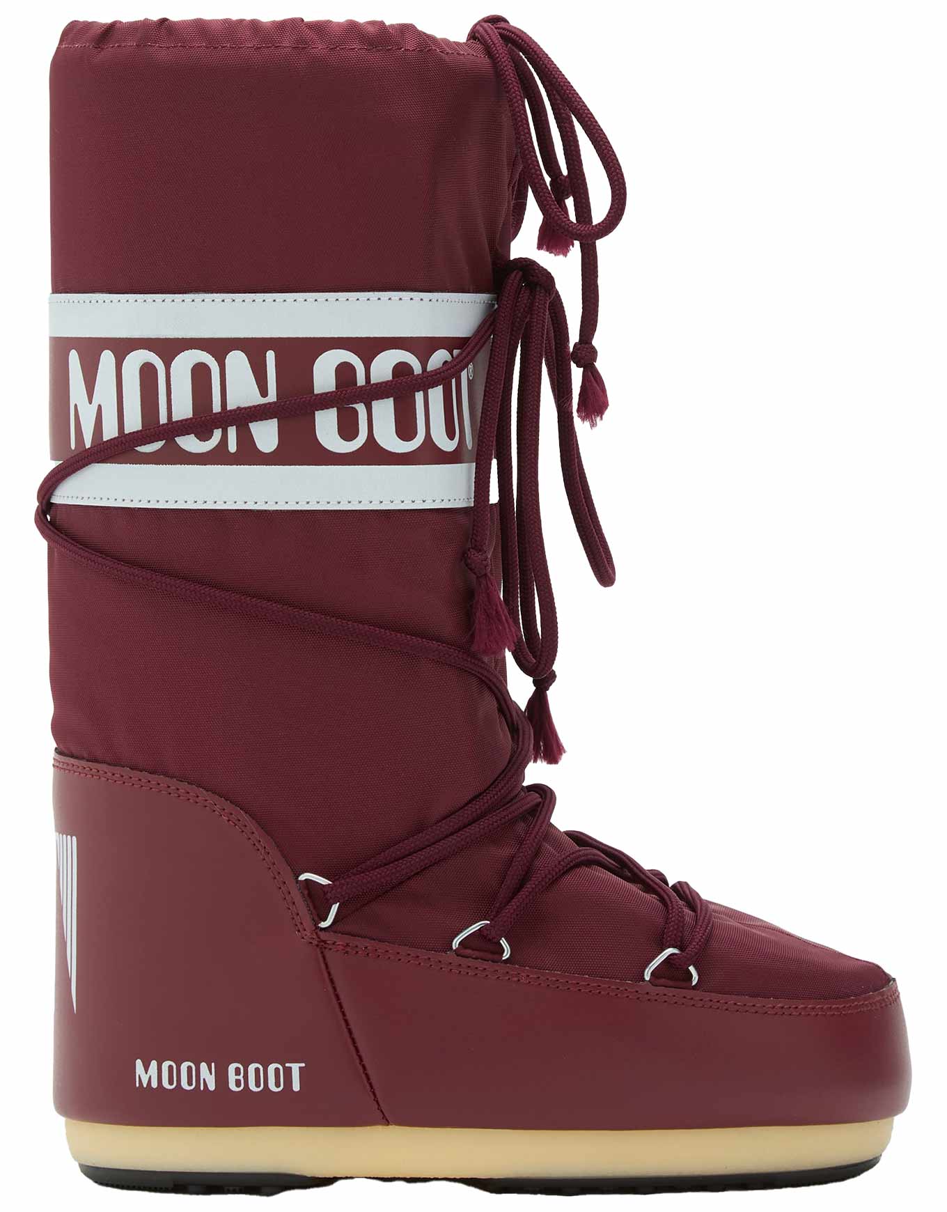 Bottes après-ski - Moon Boot Icon Nylon Burgundy - Taille 42-44 - Bordeaux