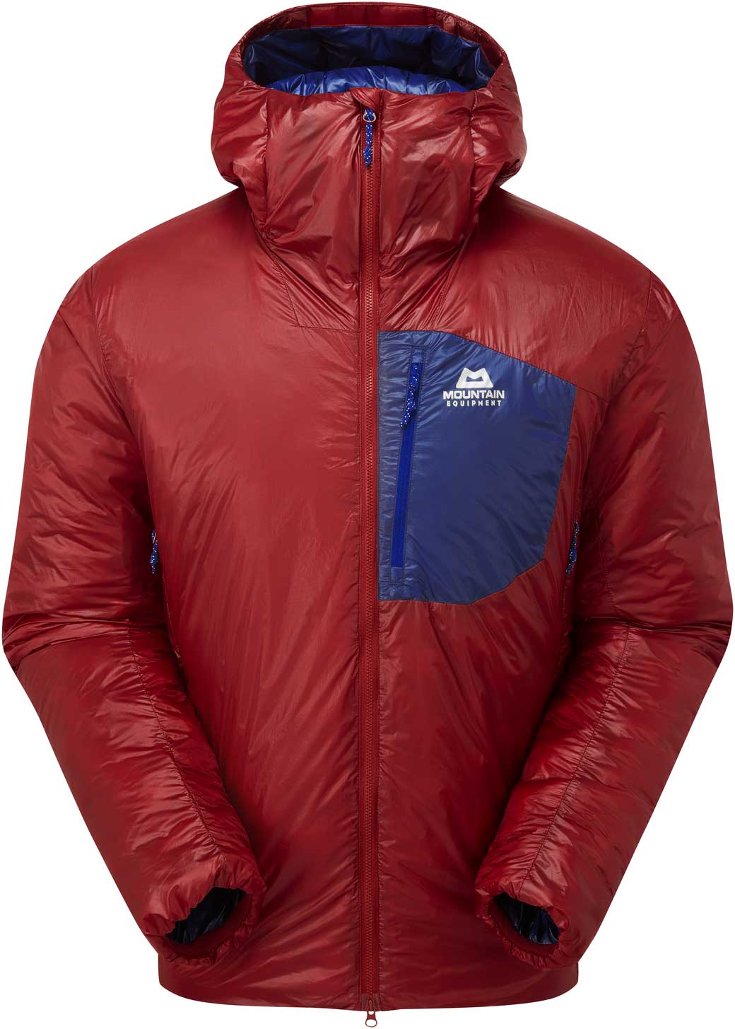 Doudoune légère technique - Oreus Hooded Mens Jacket Merlot/Admiral Blue - Taille L - Rouge