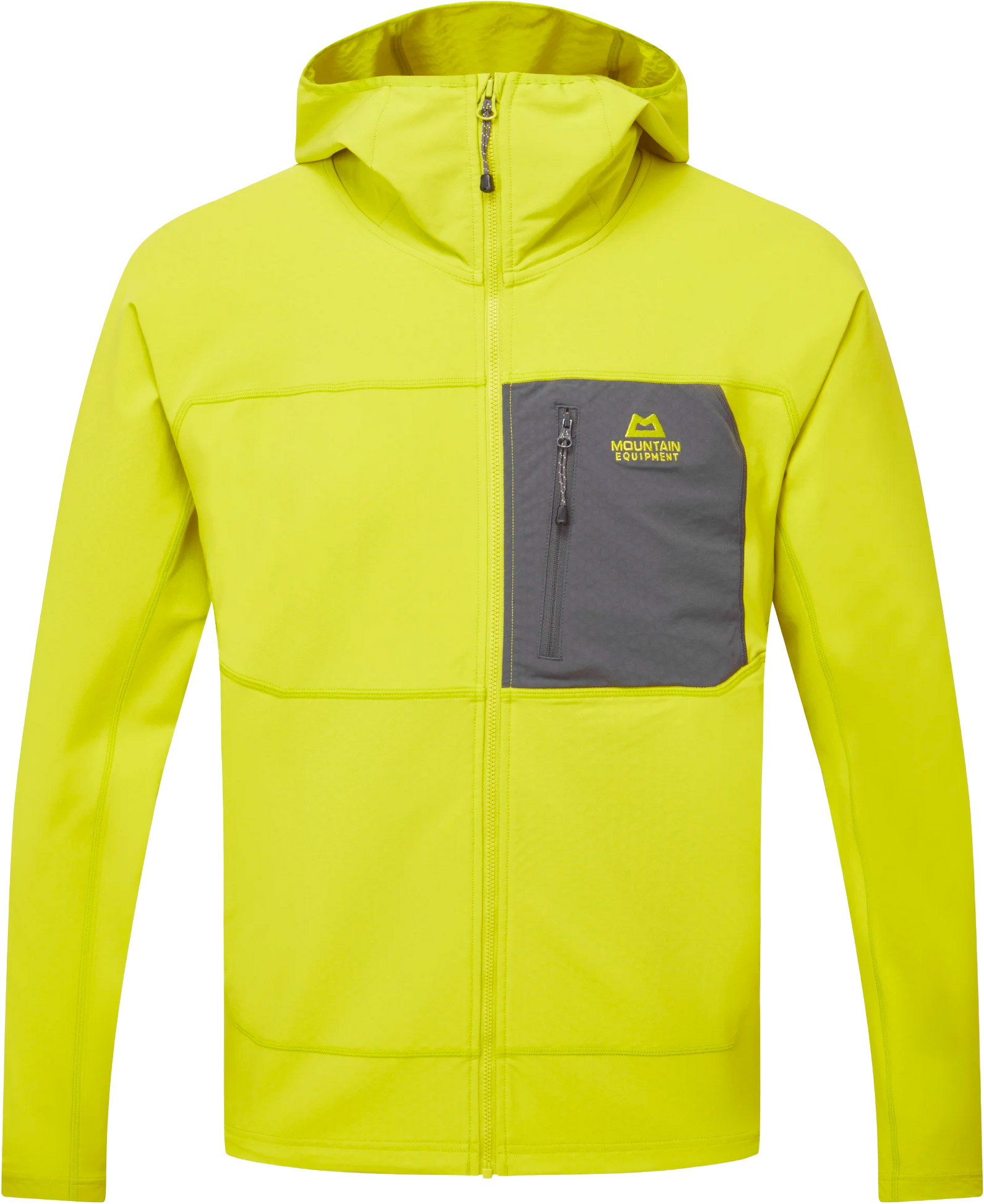 Veste légère, coupe-vent et respirante - Arrow Hooded M Jacket Vine/Anvil Grey - Taille M - Jaune