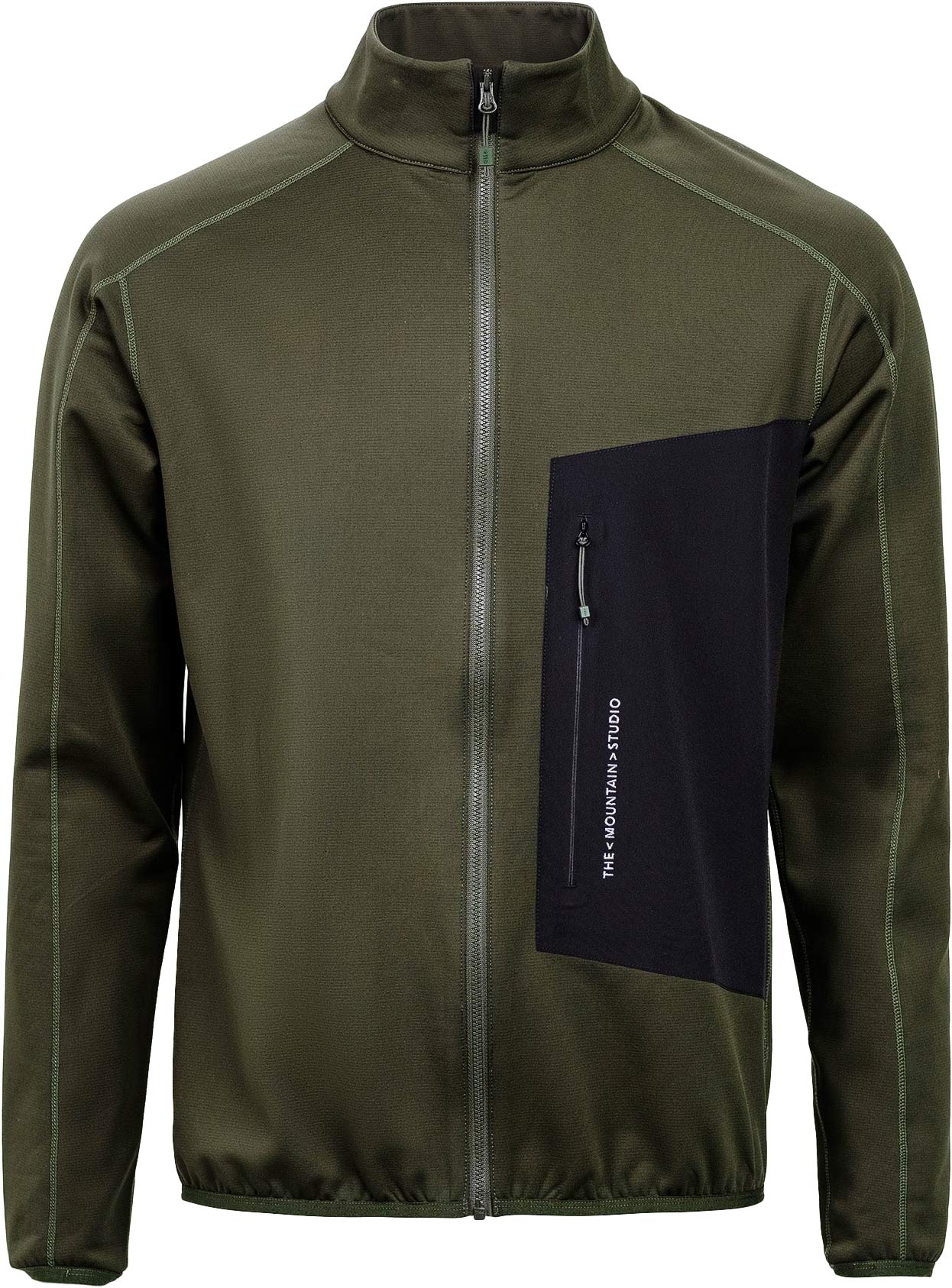 Polaire technique - Techno Grid Fleece T-Neck Forest Green - Taille S - Kaki
